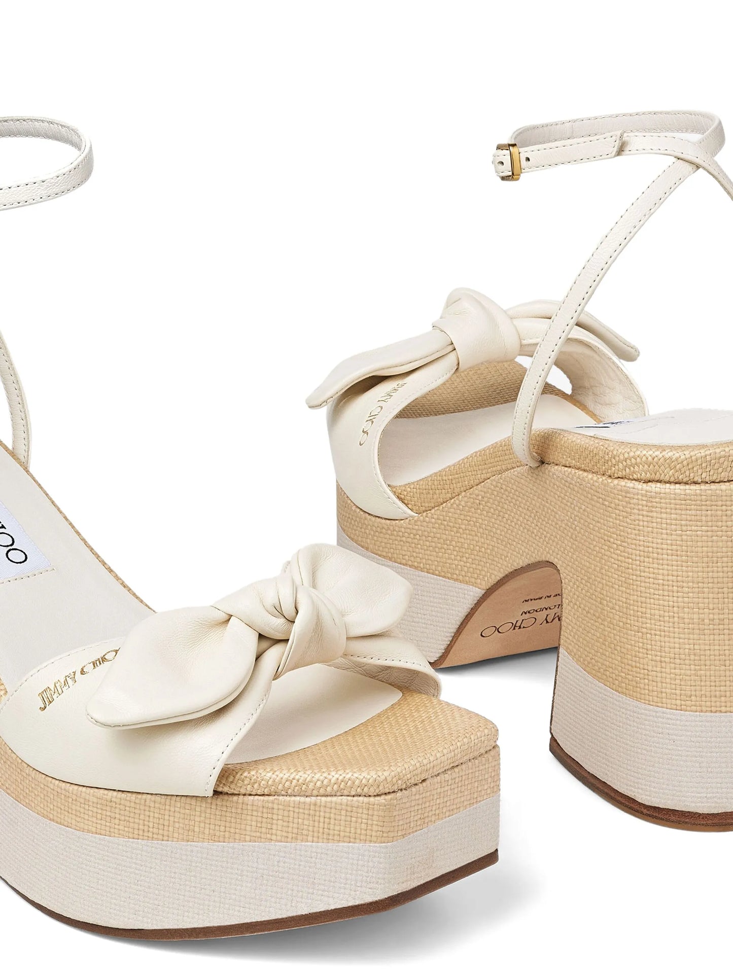 Ricia 95mm platform leather sandals