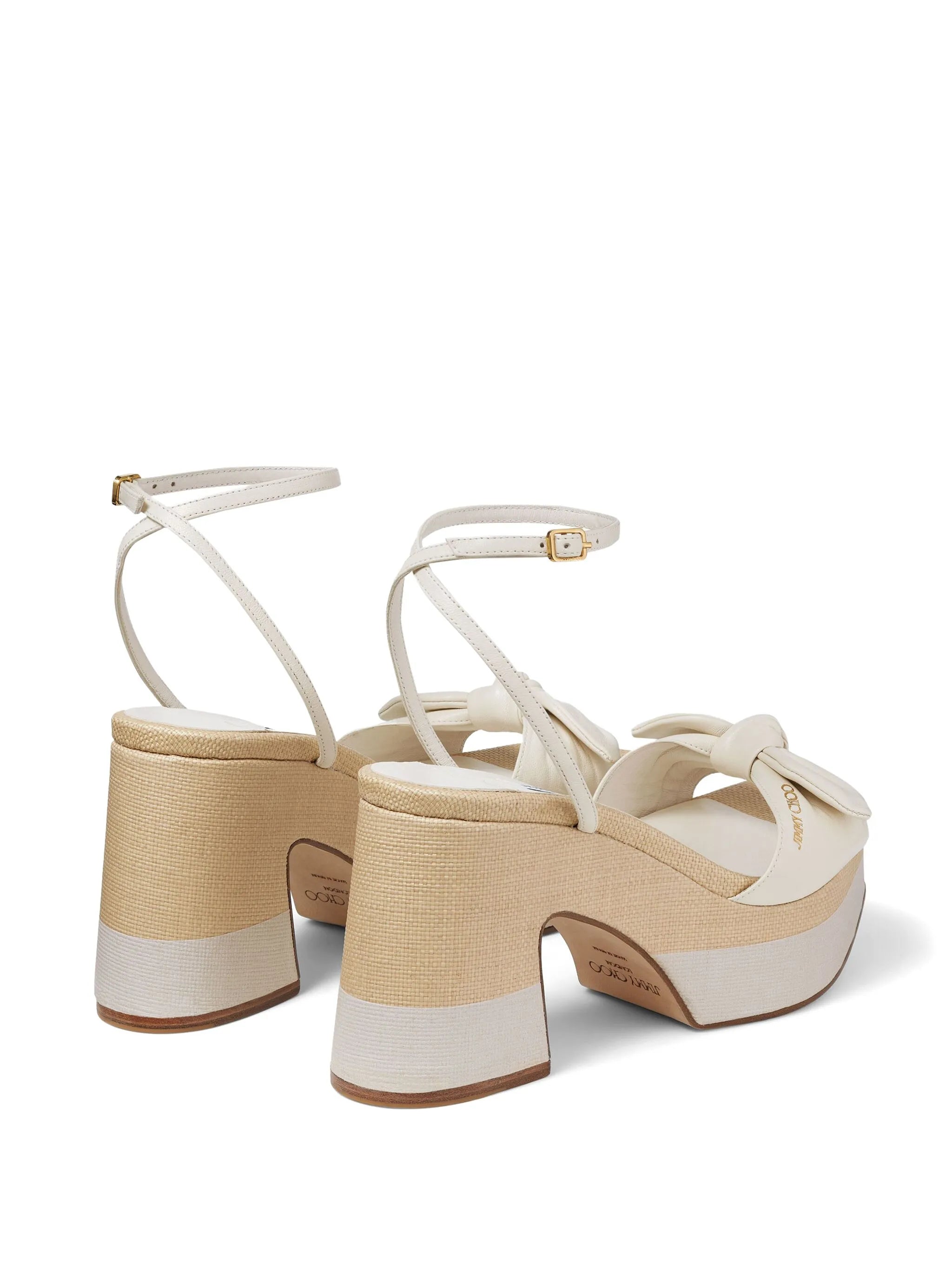 Ricia 95mm platform leather sandals