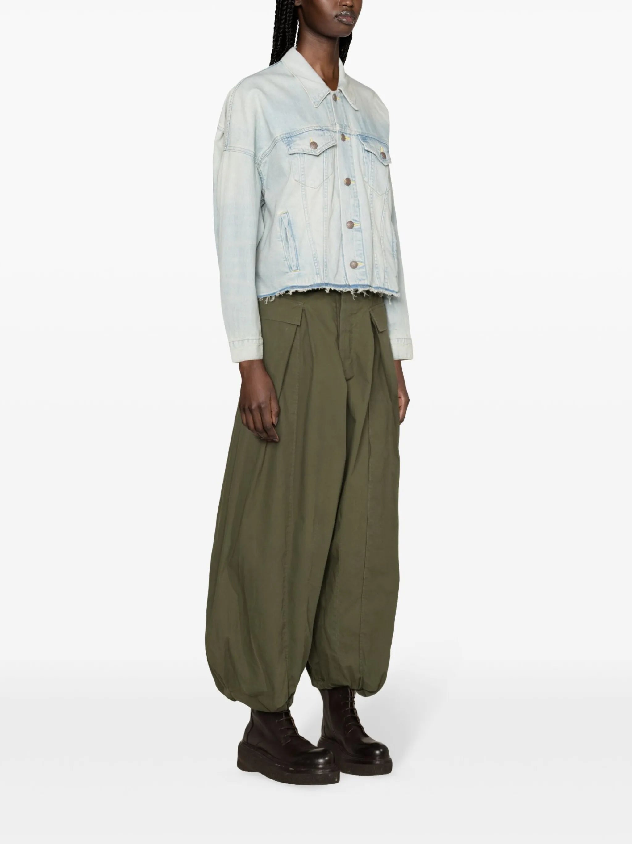 cropped denim jacket