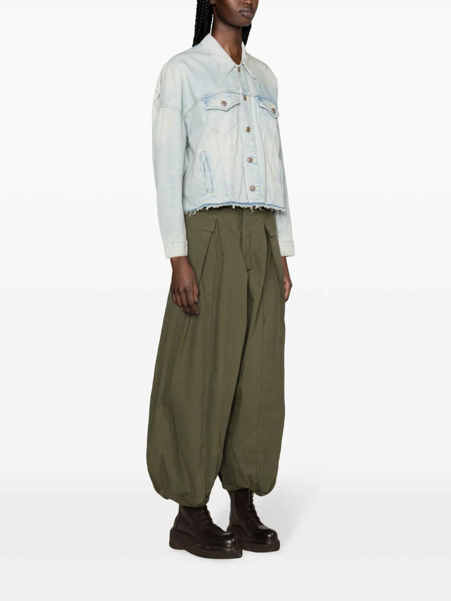 cropped denim jacket
