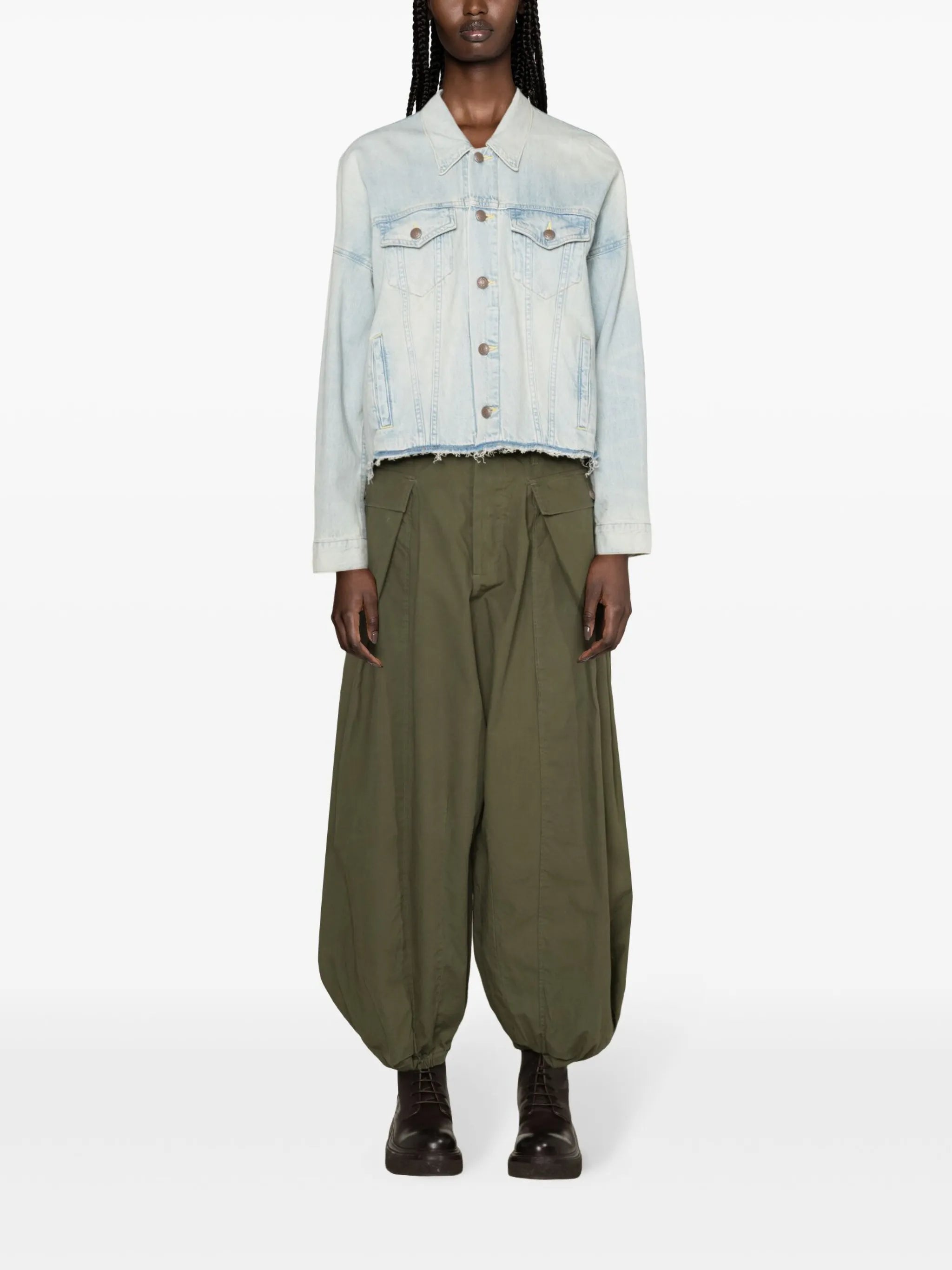 cropped denim jacket