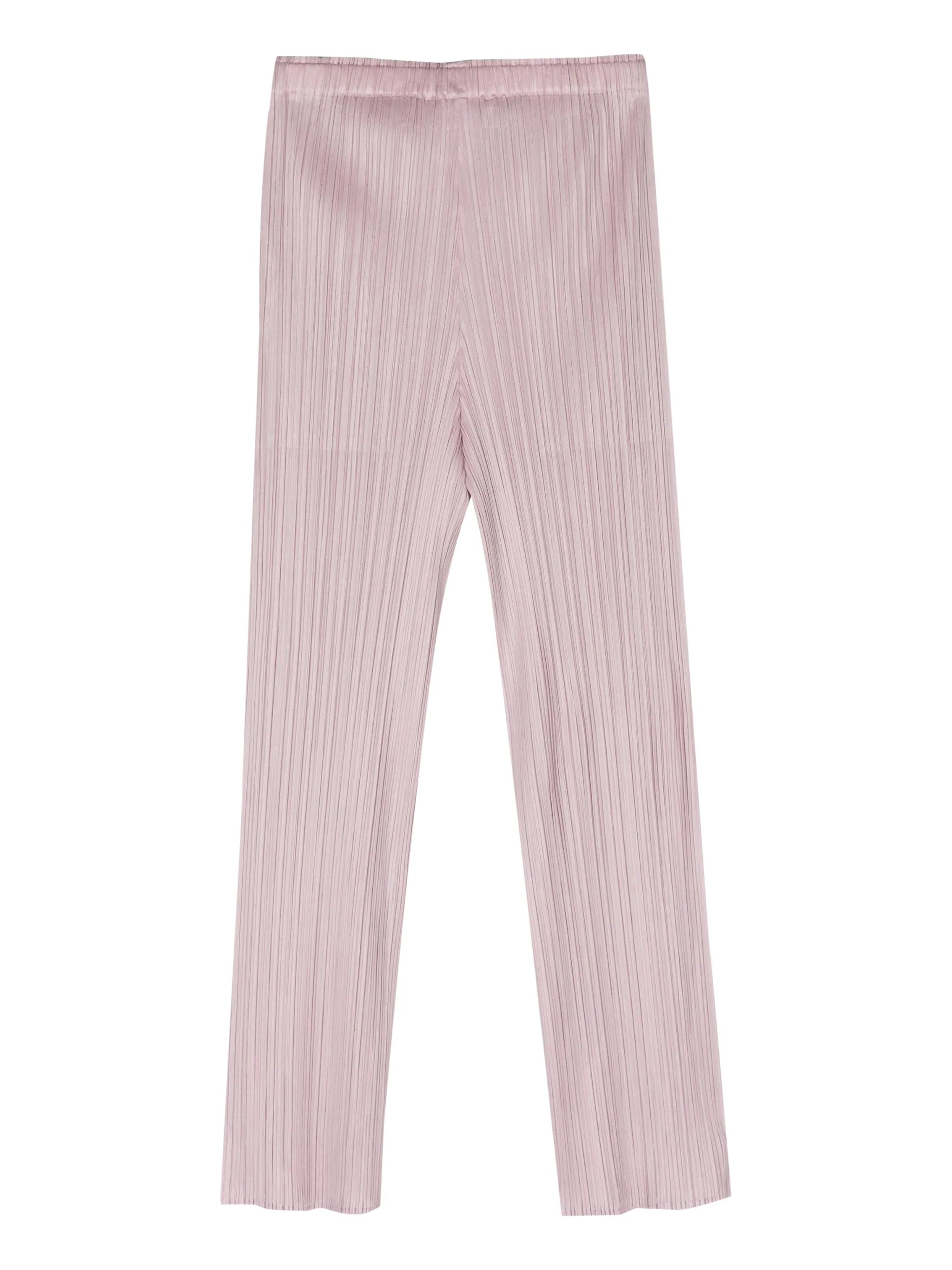 tapered plissé trousers