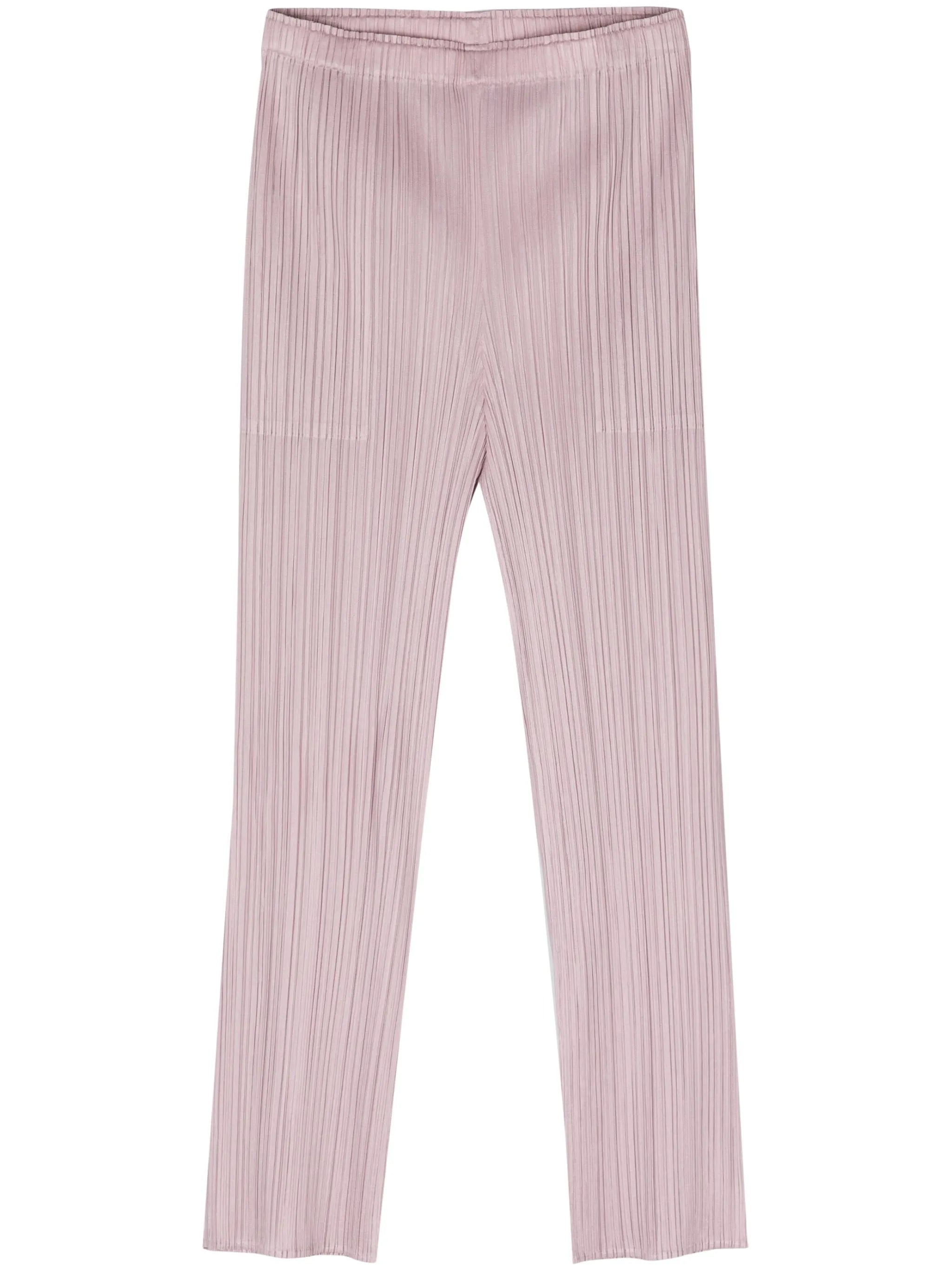 tapered plissé trousers