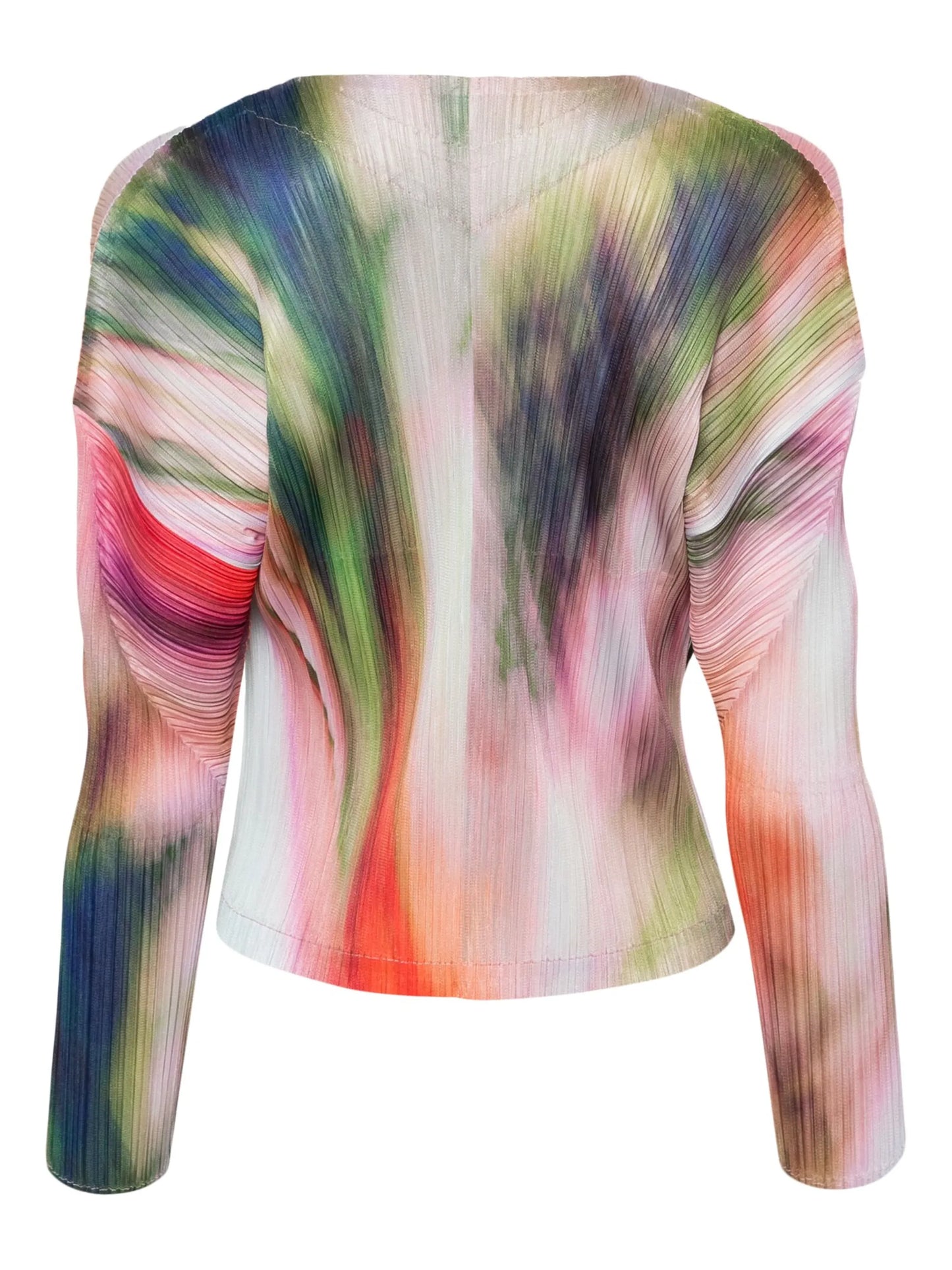Turnip & Spinach plissé-effect jacket