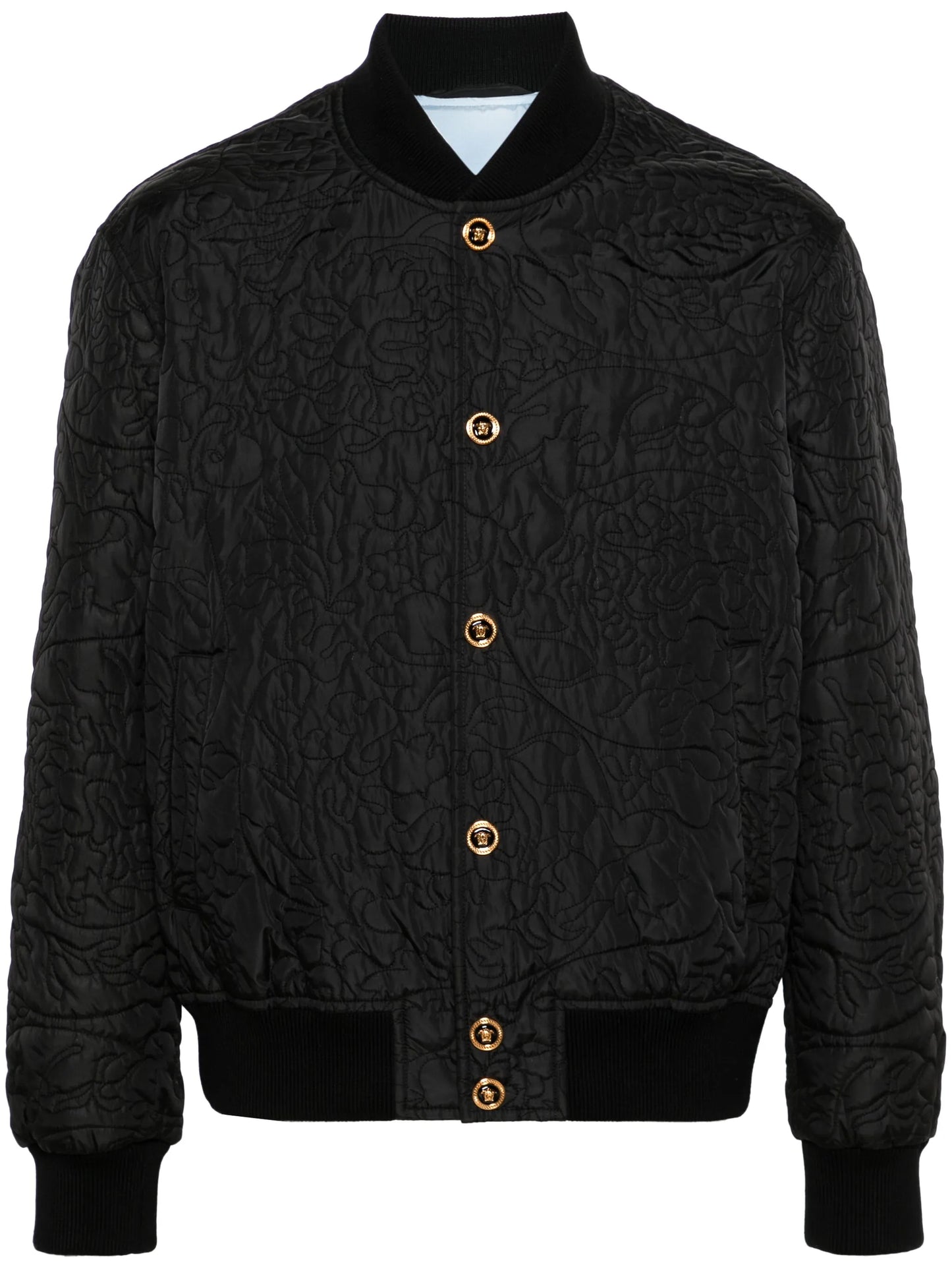 Barocco-quilted bomber jacket