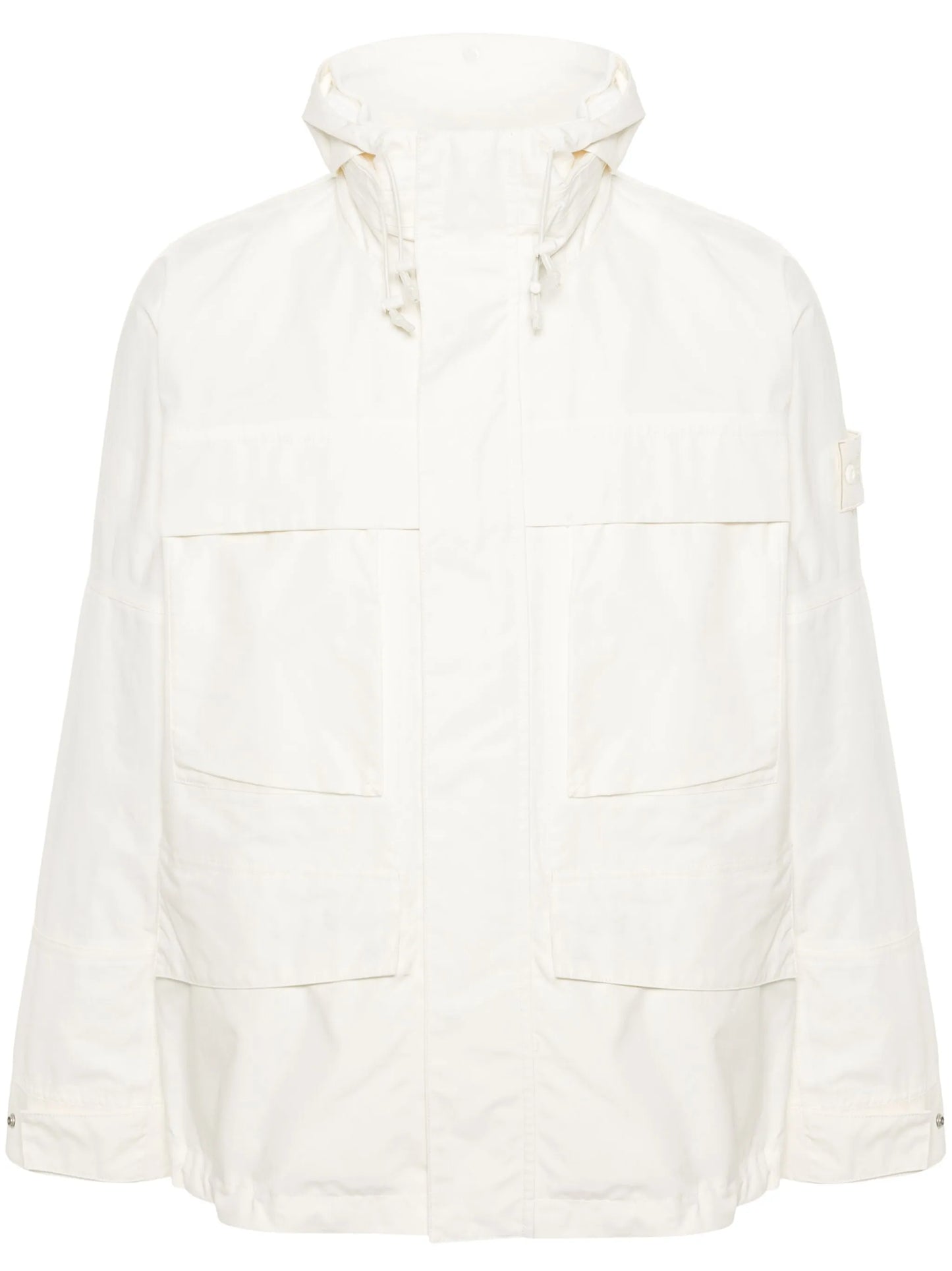 Compass-badge cotton jacket