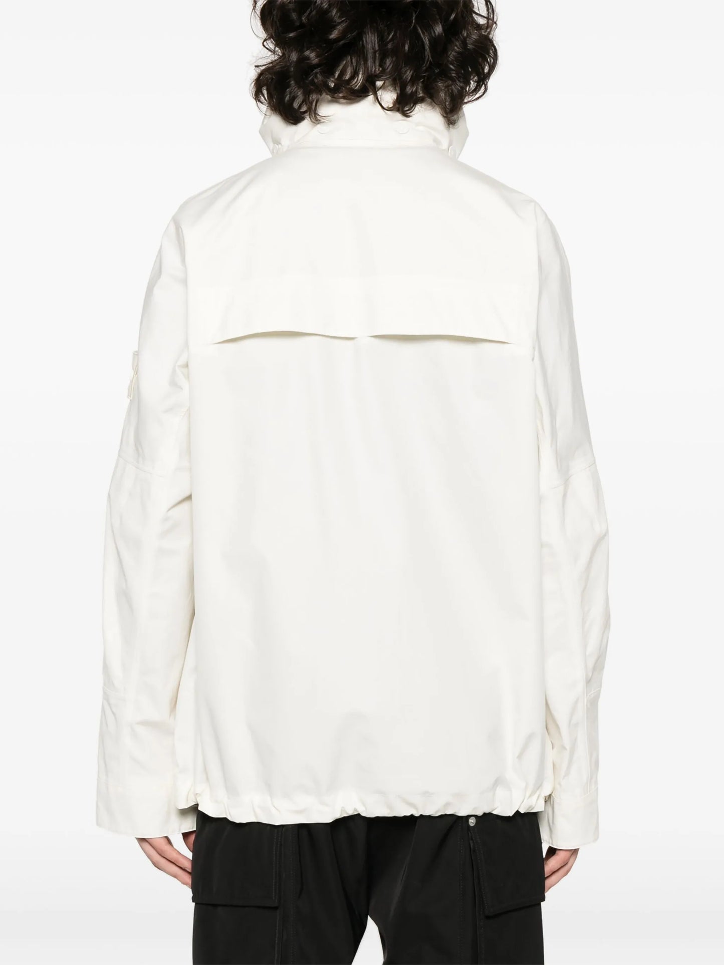 Compass-badge cotton jacket
