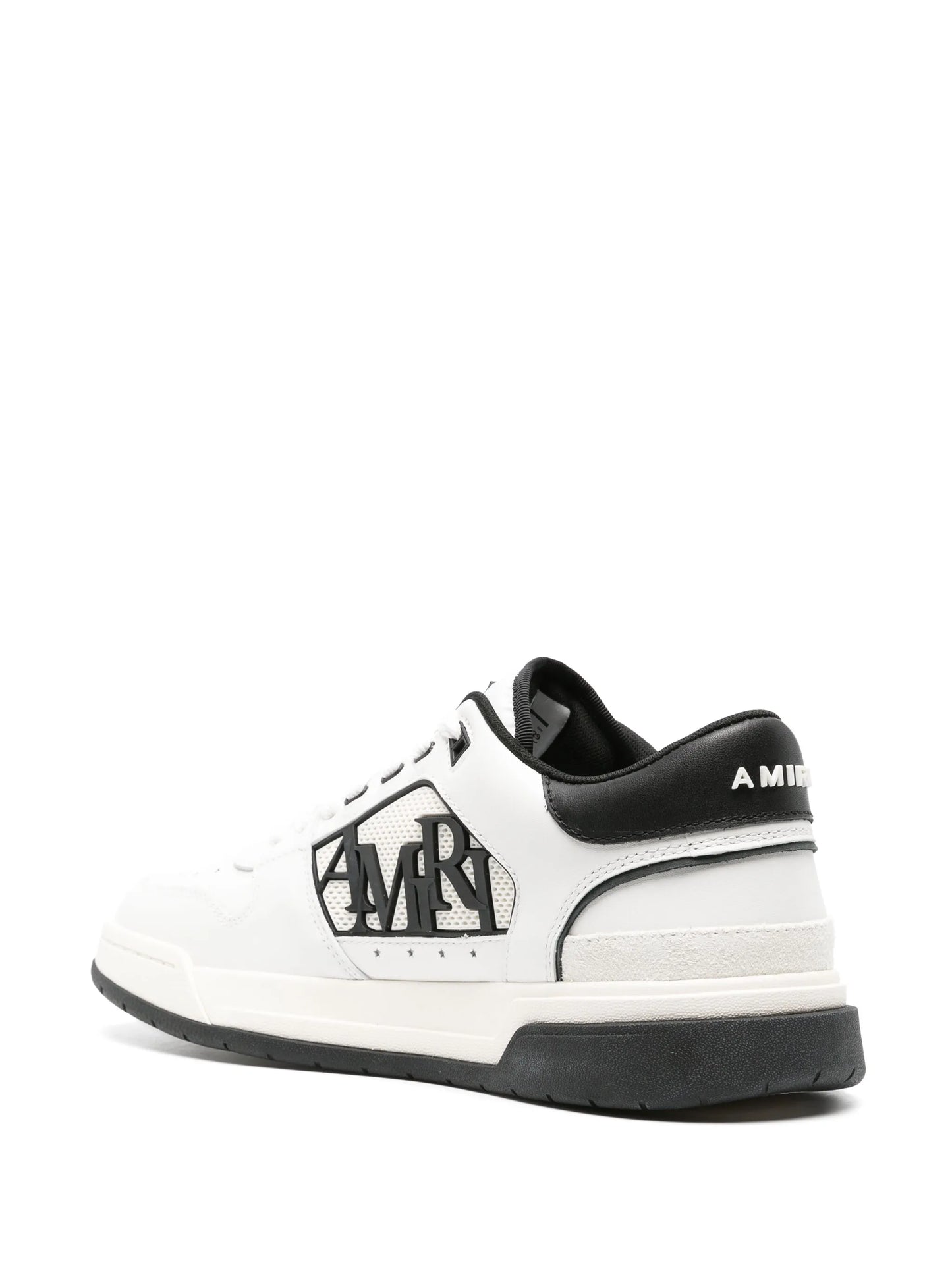 logo-embossed leather sneakers