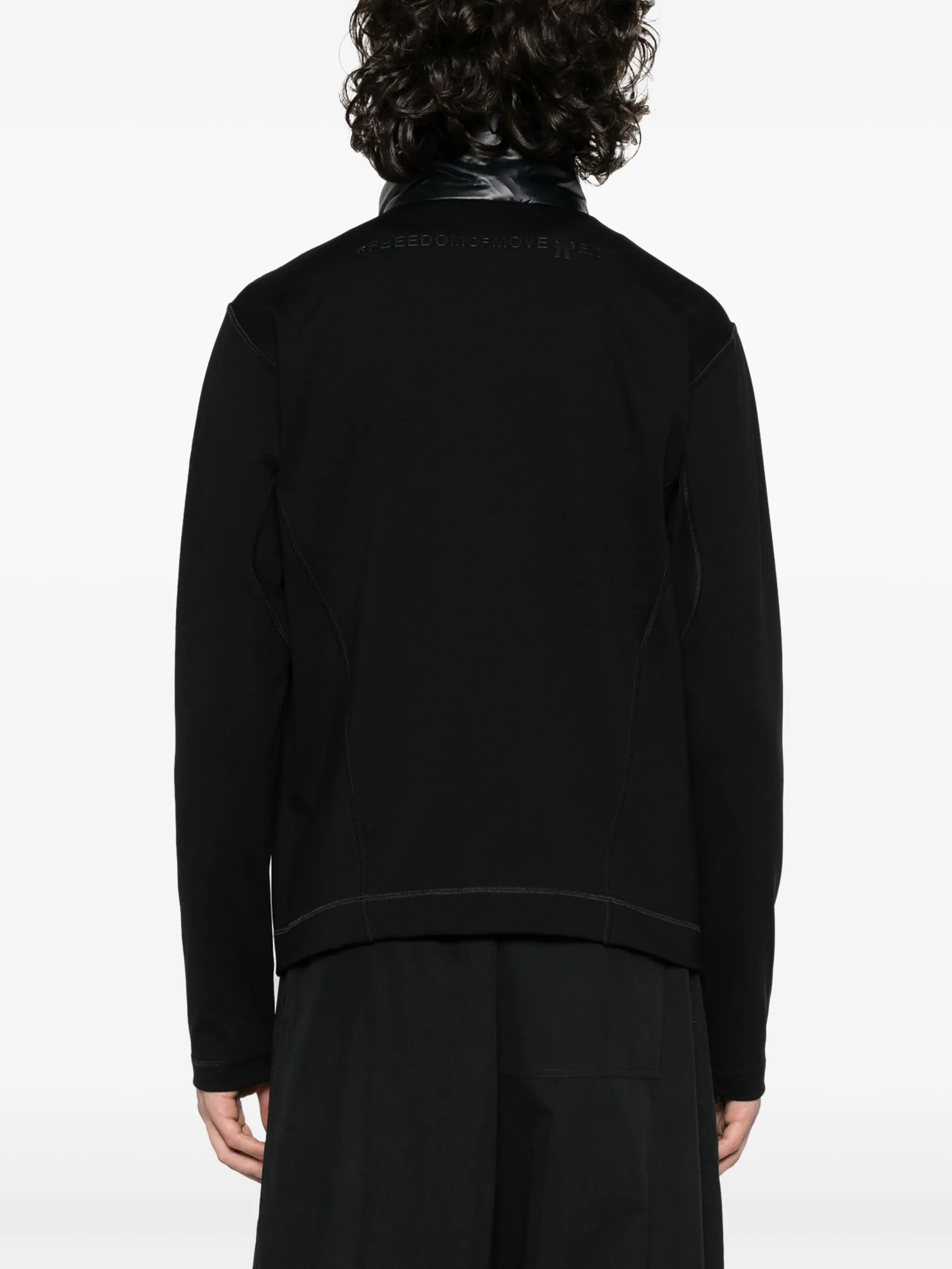 quilted zip-up jacket