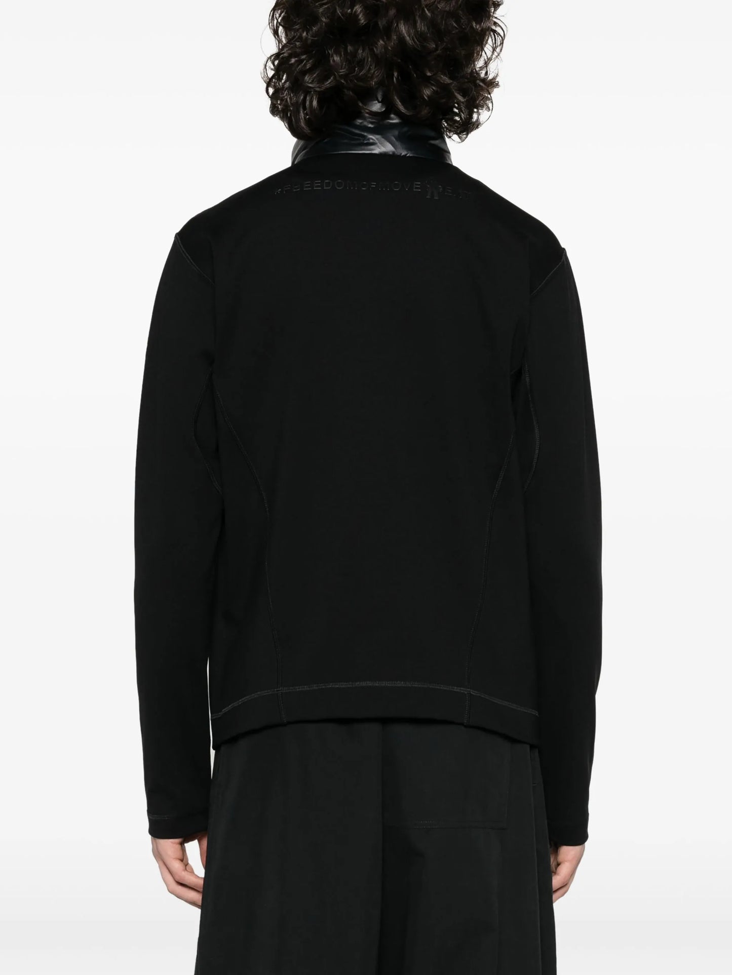 quilted zip-up jacket