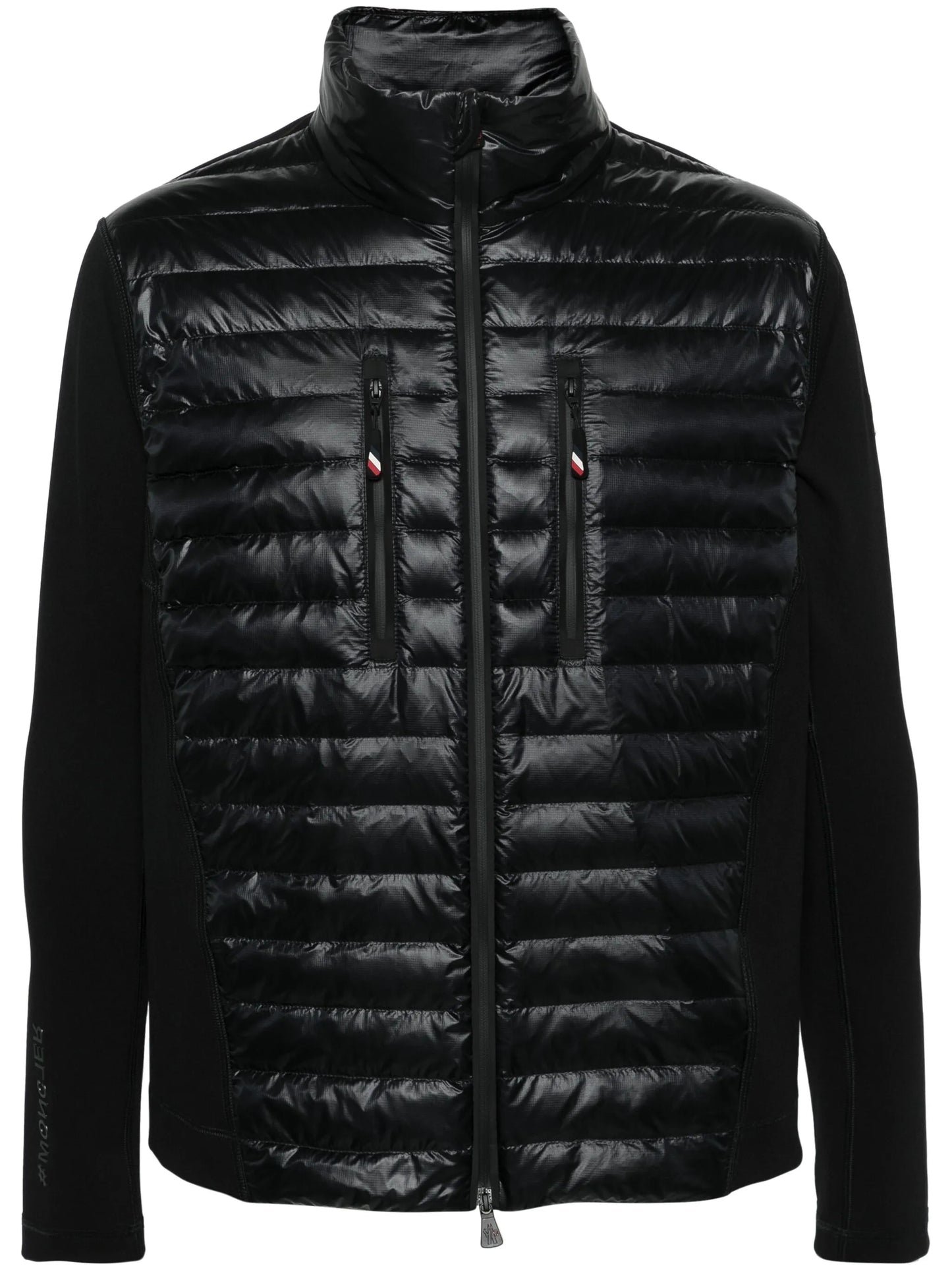 quilted zip-up jacket