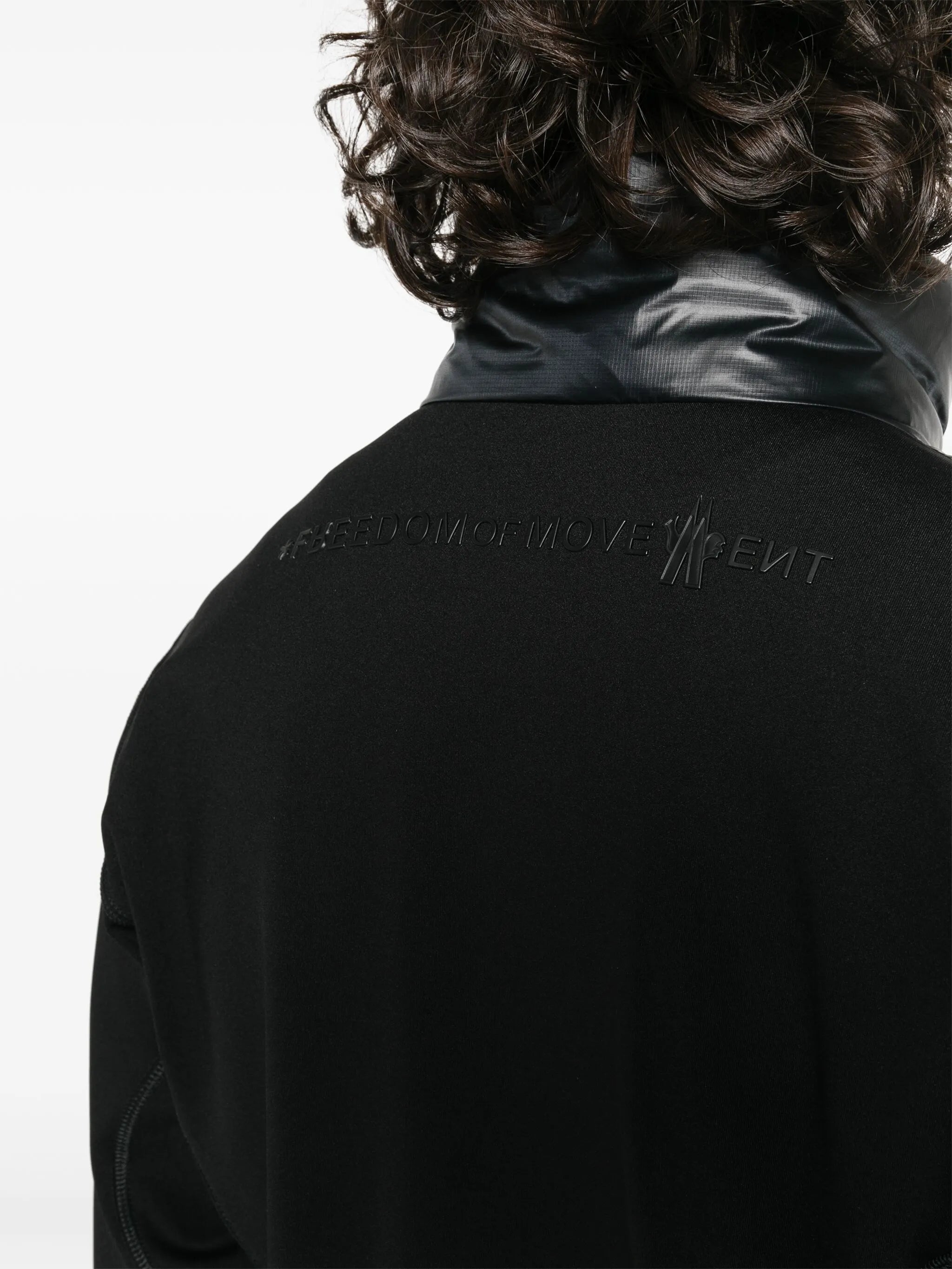 quilted zip-up jacket