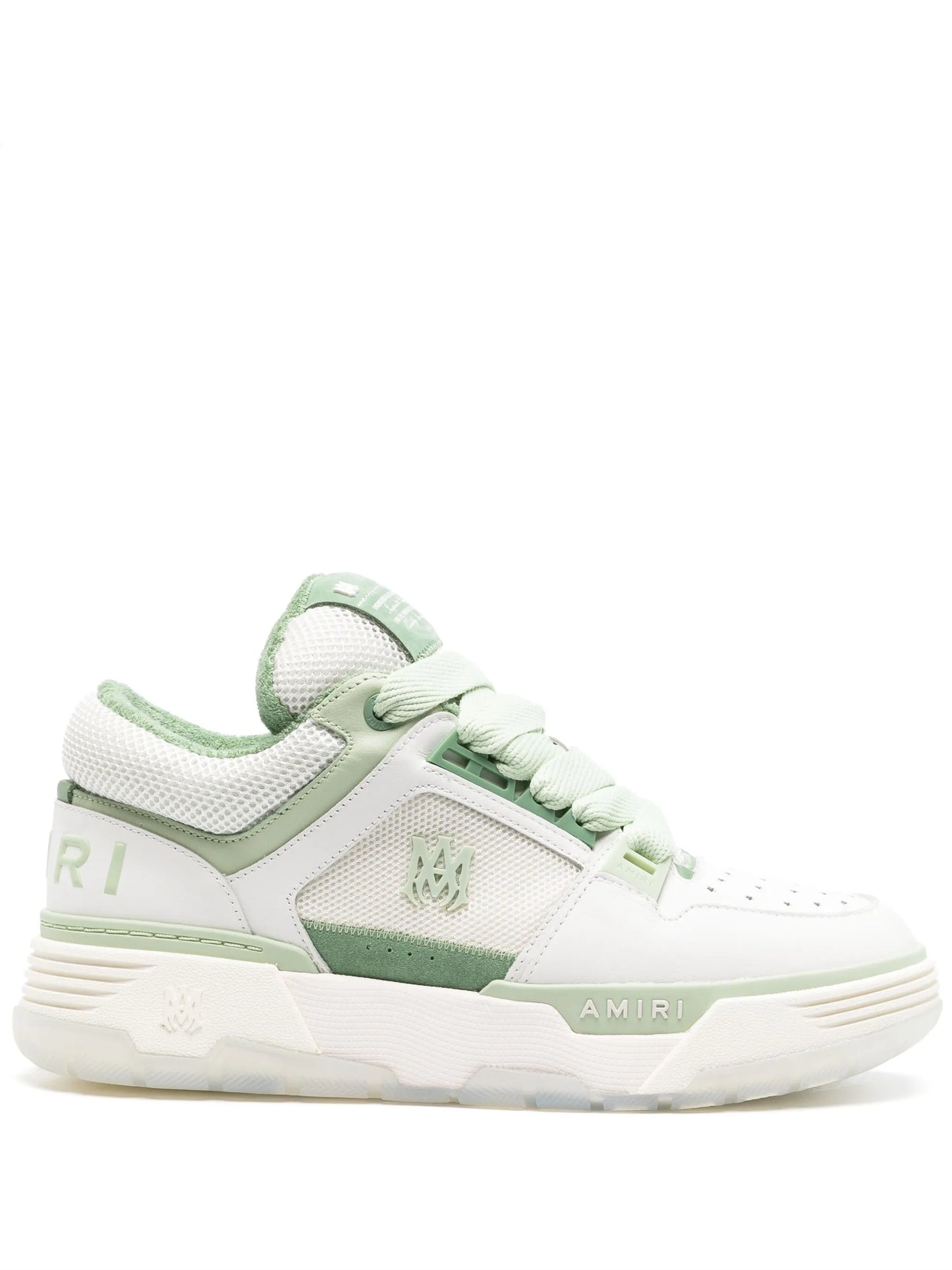 MA-1 panelled leather sneakers