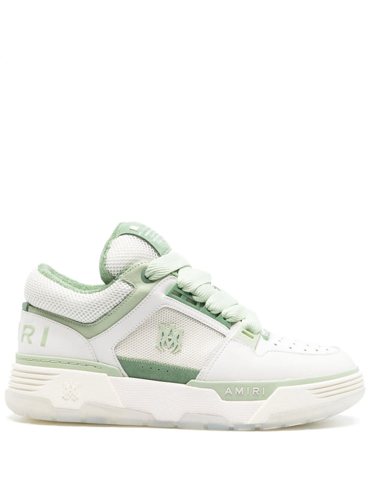 MA-1 panelled leather sneakers