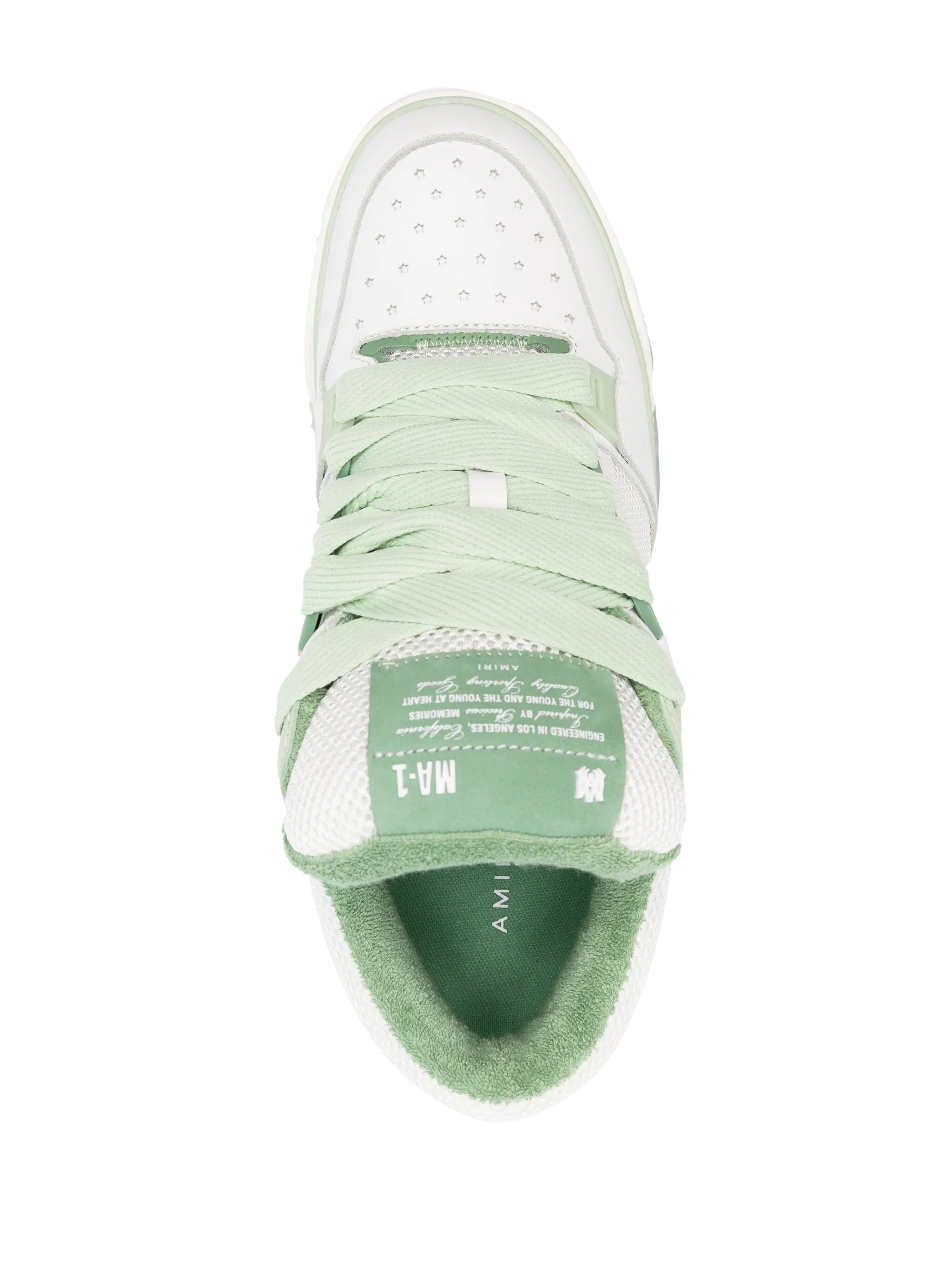 MA-1 panelled leather sneakers