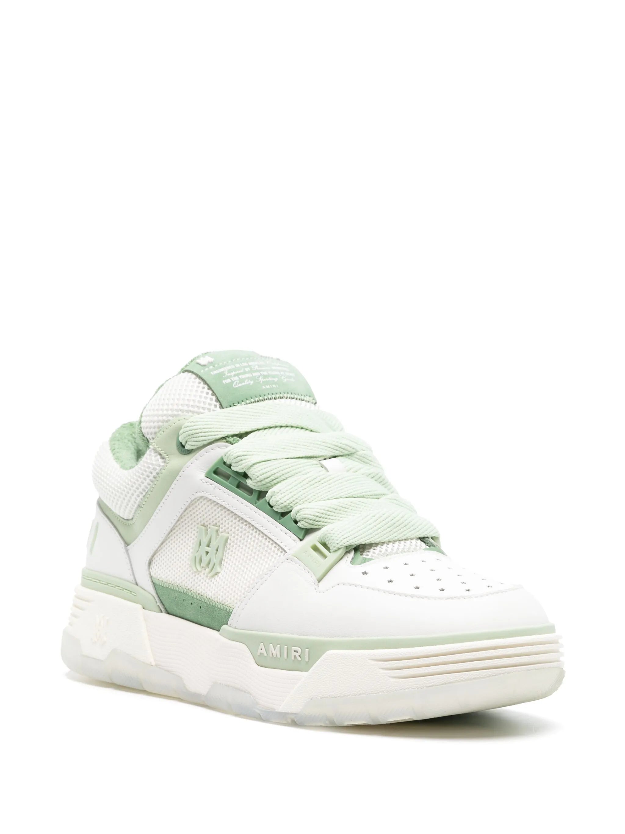 MA-1 panelled leather sneakers
