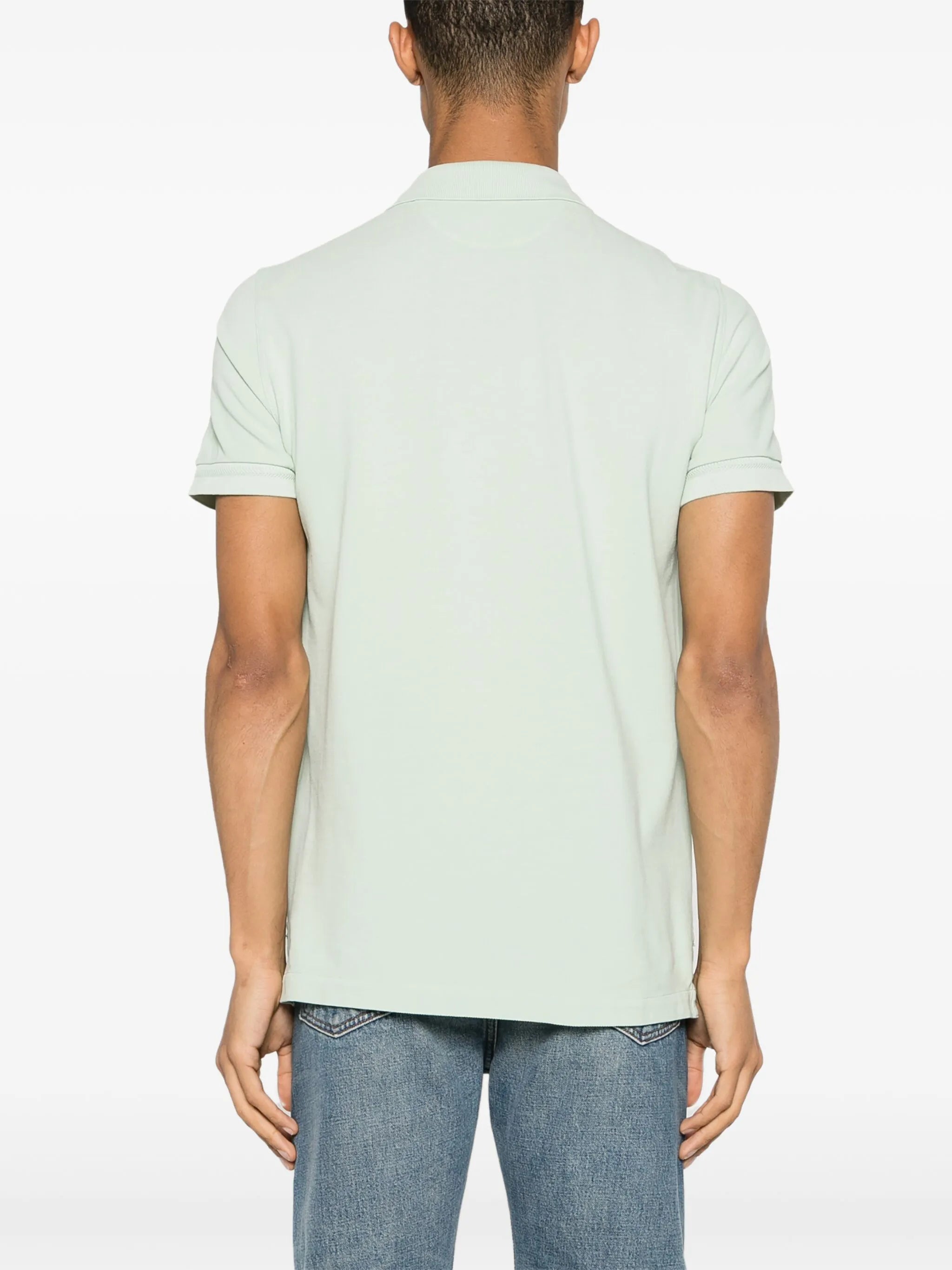 short-sleeve cotton polo shirt