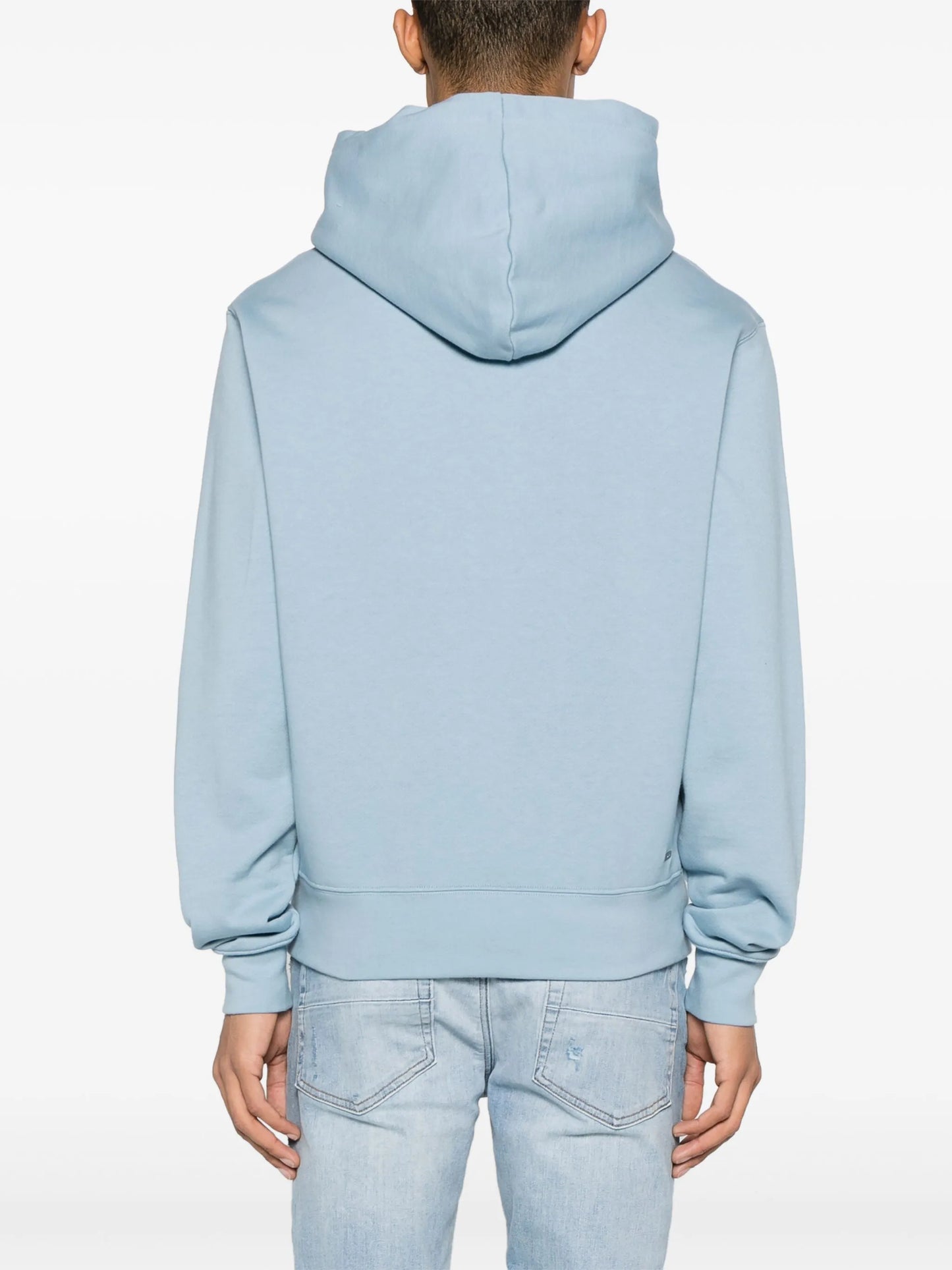 logo-appliqué cotton hoodie