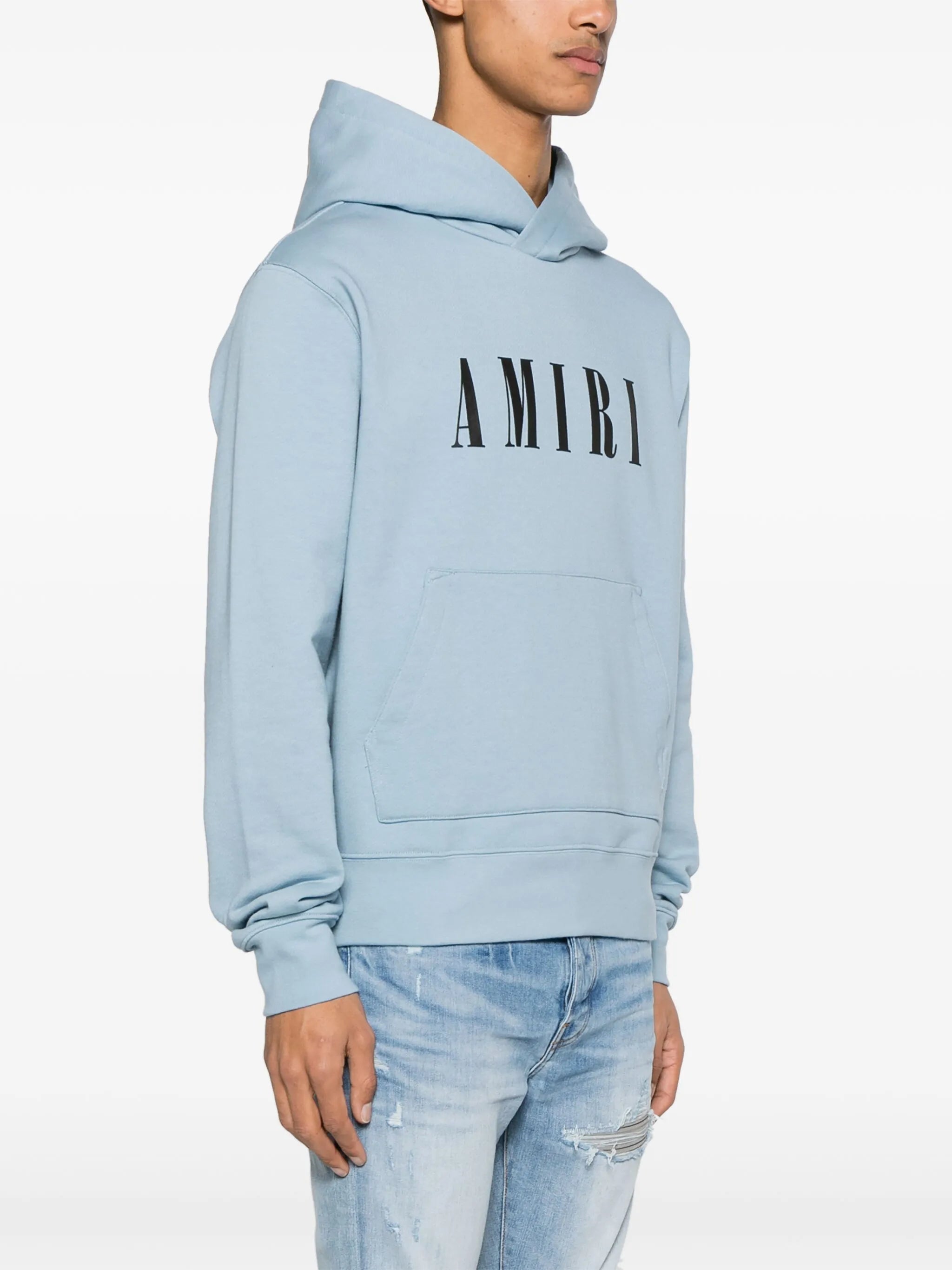 logo-appliqué cotton hoodie