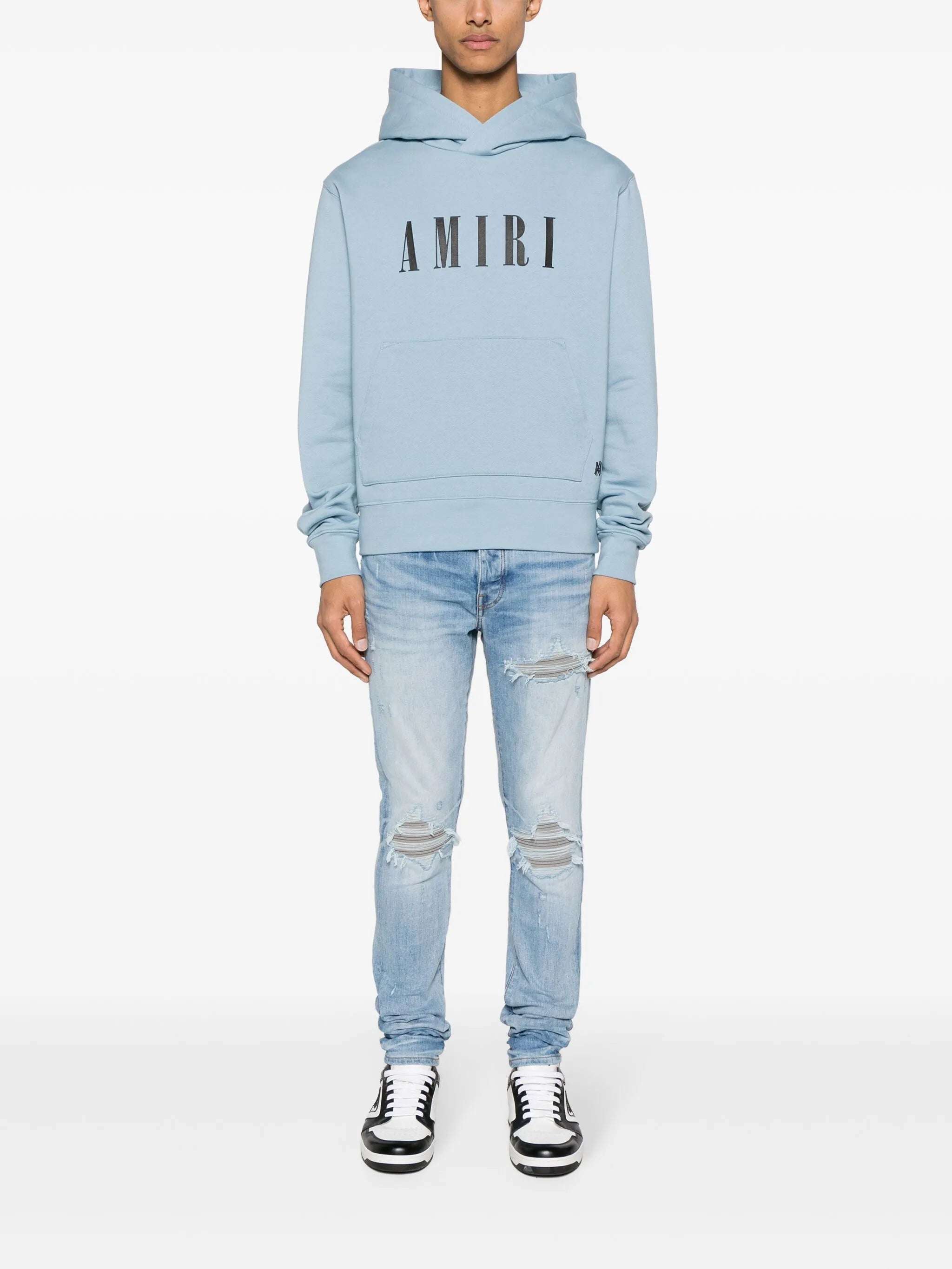 logo-appliqué cotton hoodie