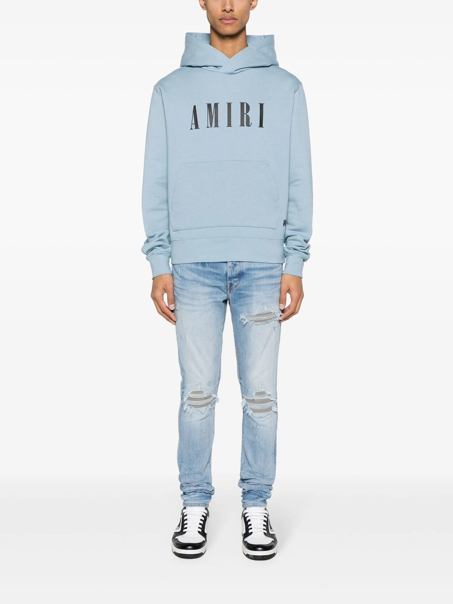 logo-appliqué cotton hoodie