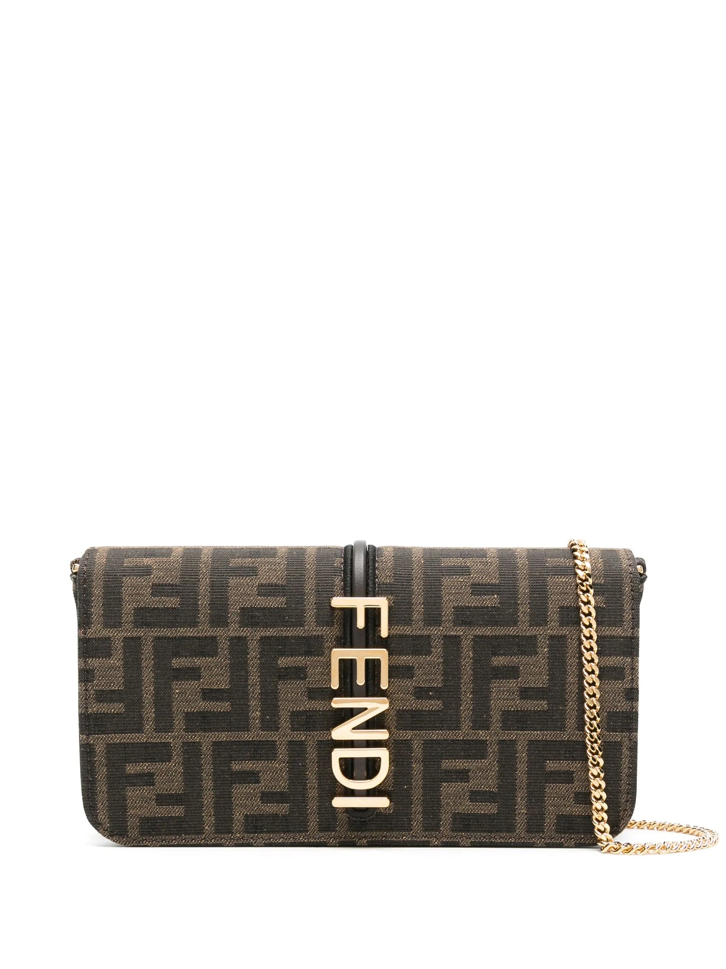 Fendigraphy jacquard chain wallet