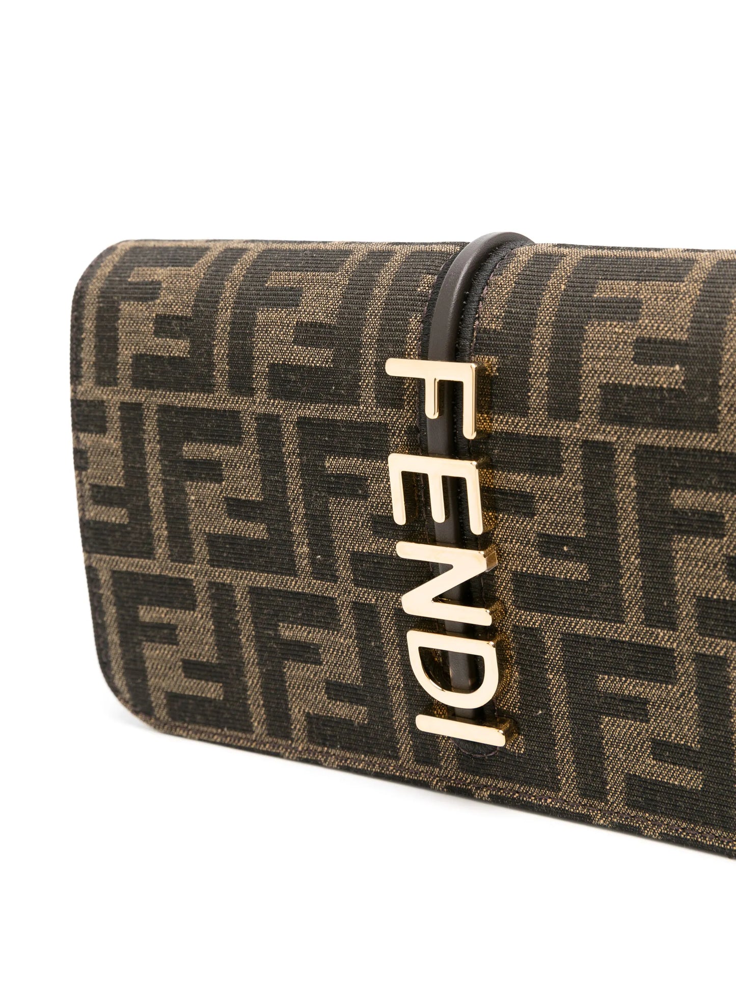 Fendigraphy jacquard chain wallet
