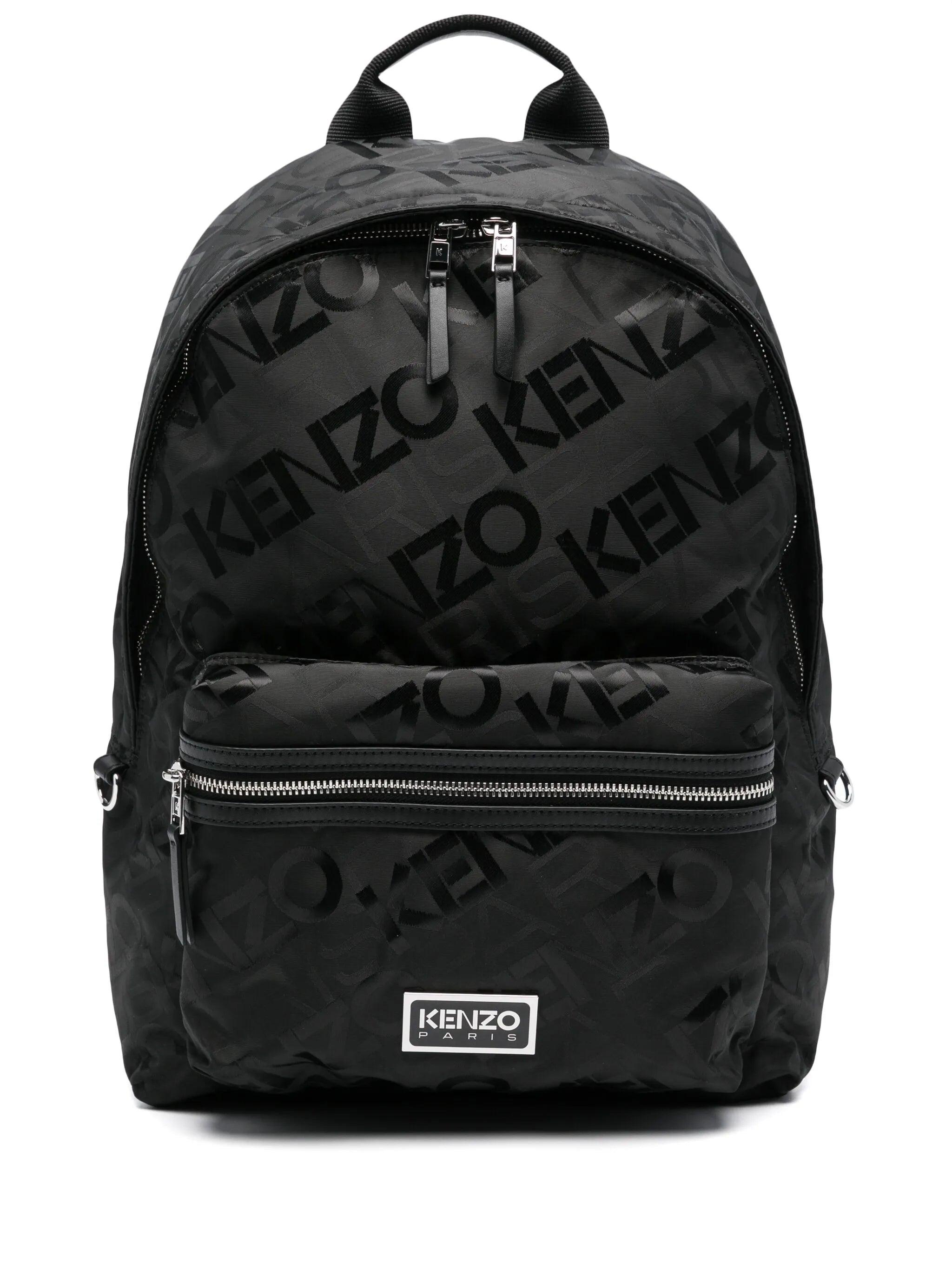 logo-jacquard backpack