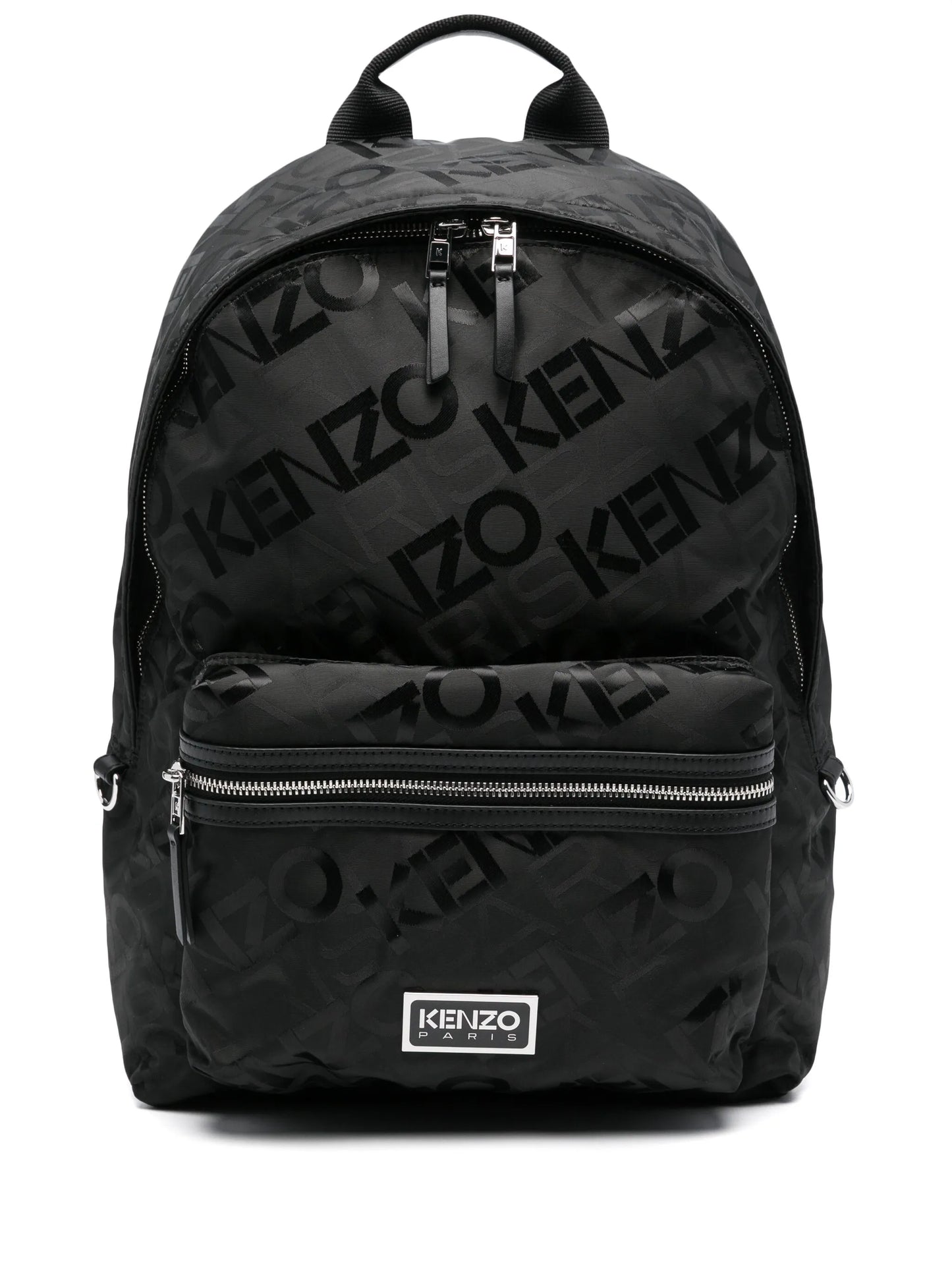 logo-jacquard backpack