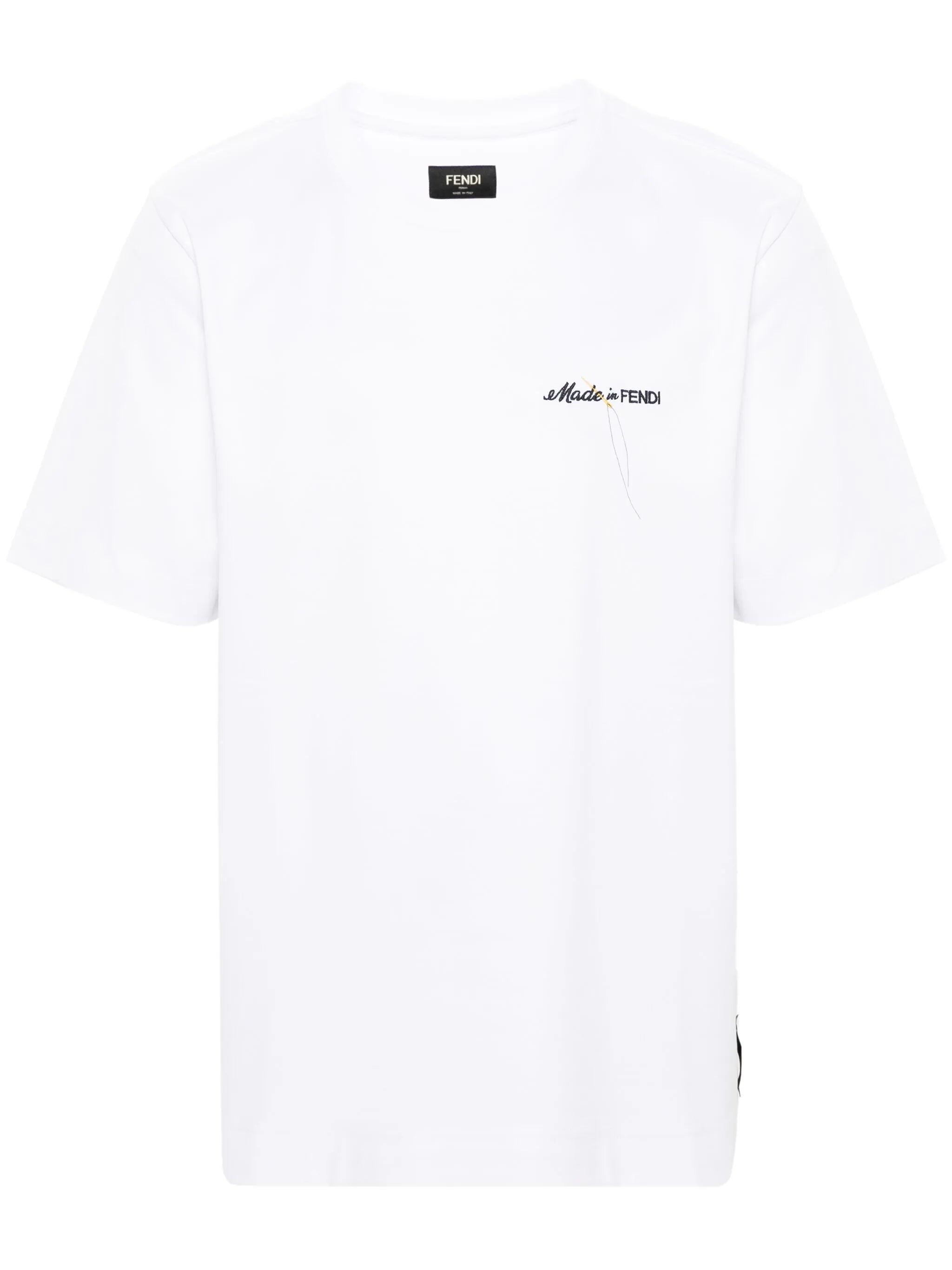 logo-embroidered T-shirt