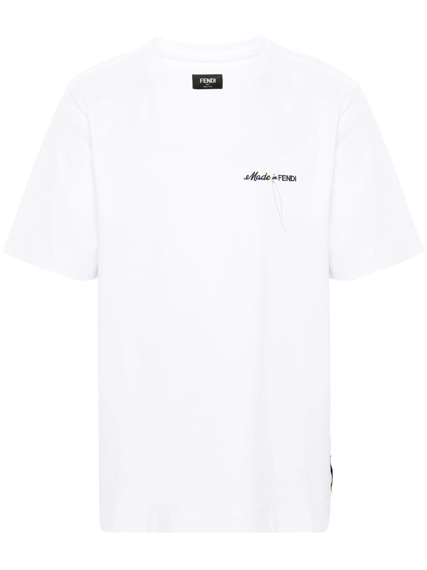 logo-embroidered T-shirt