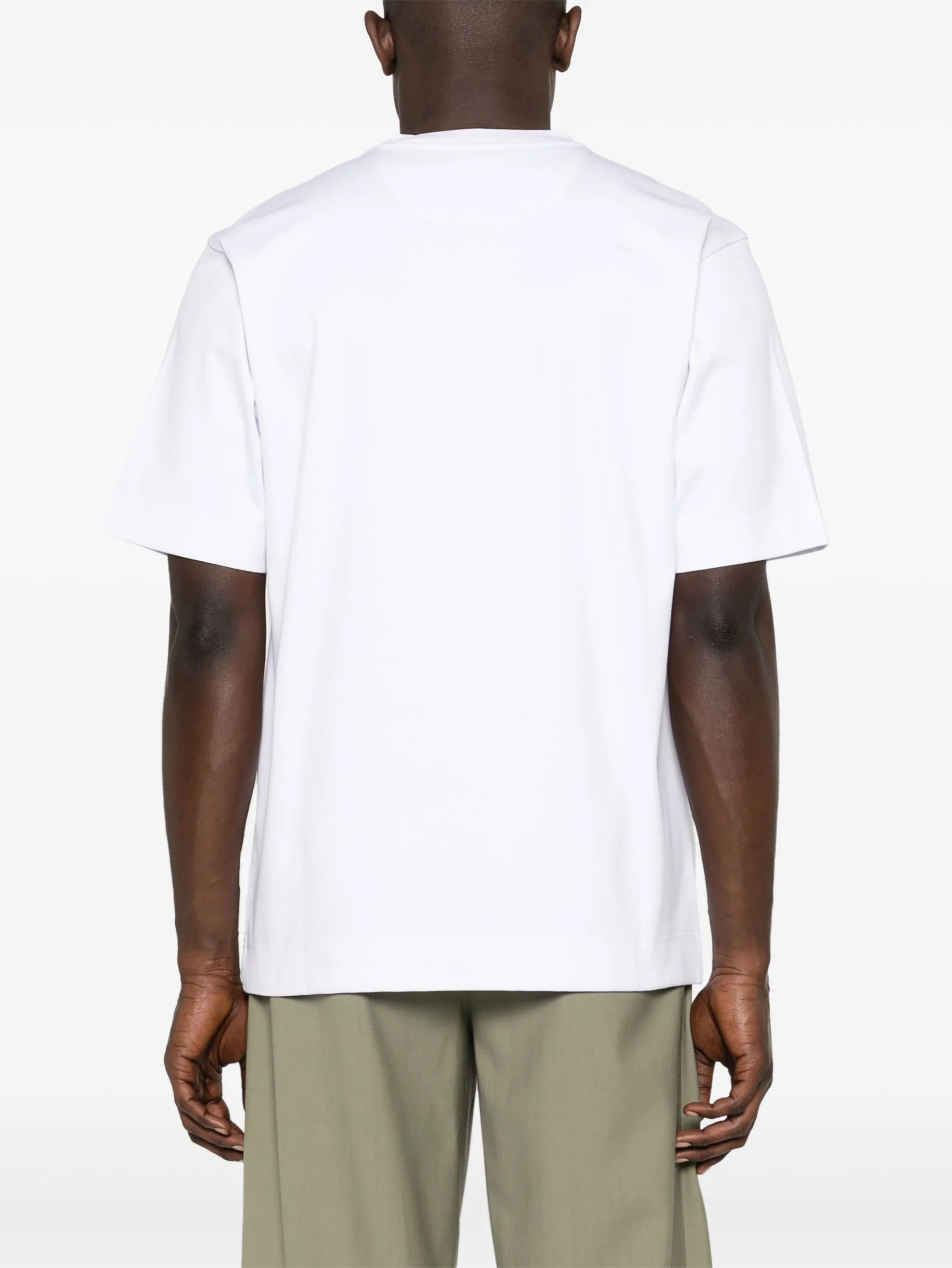 logo-embroidered T-shirt