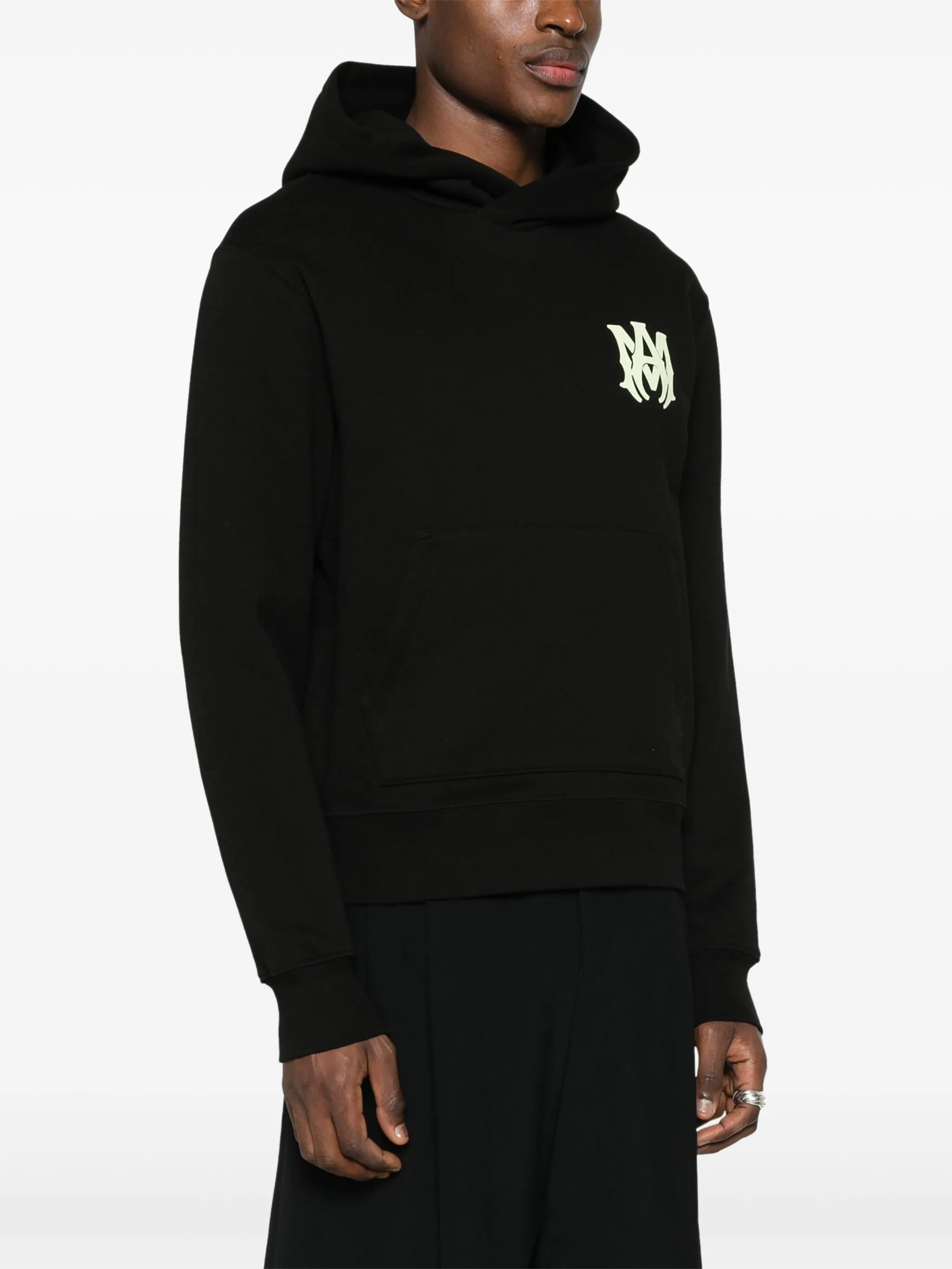 raised monogram hoodie