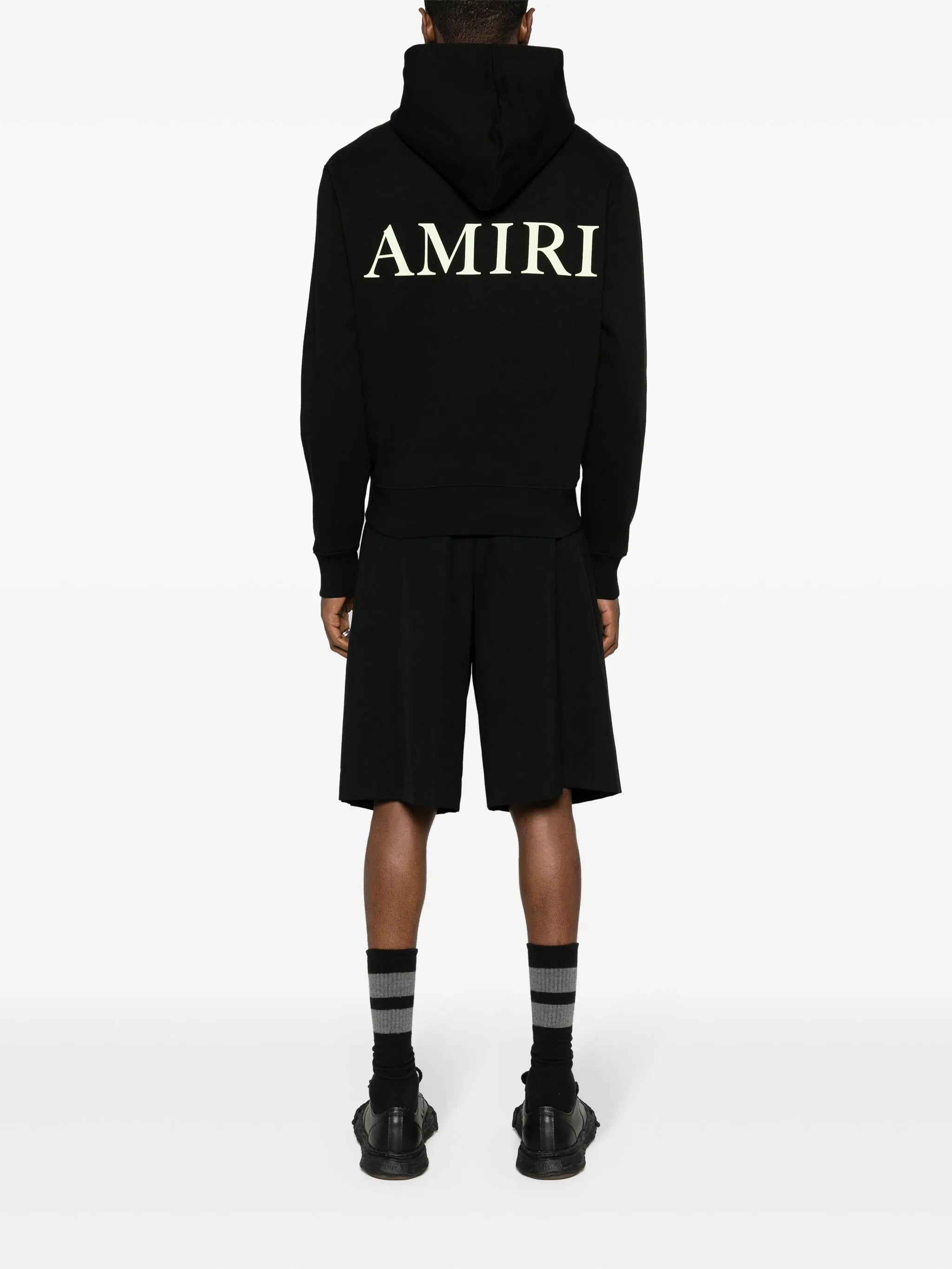 raised monogram hoodie