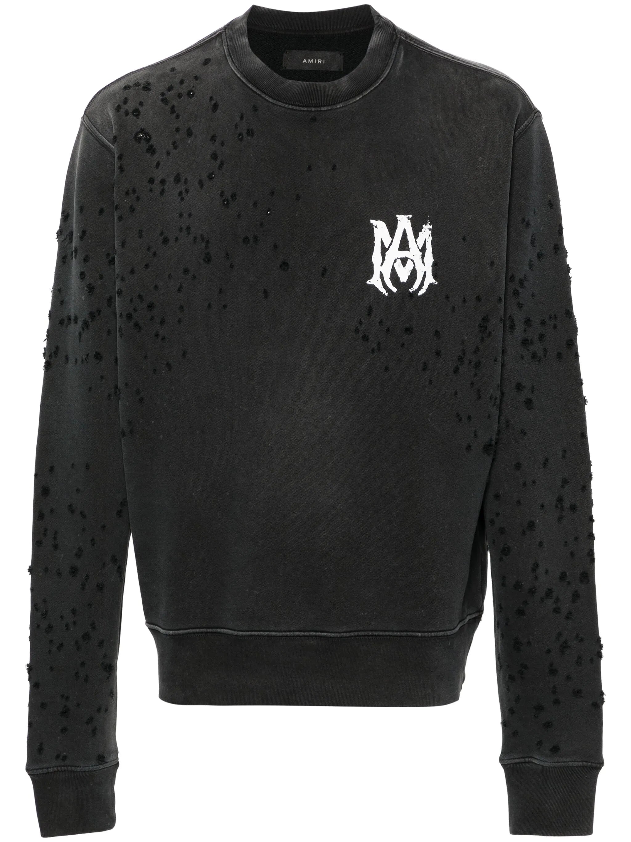 Shotgun ripped cotton sweatshirt