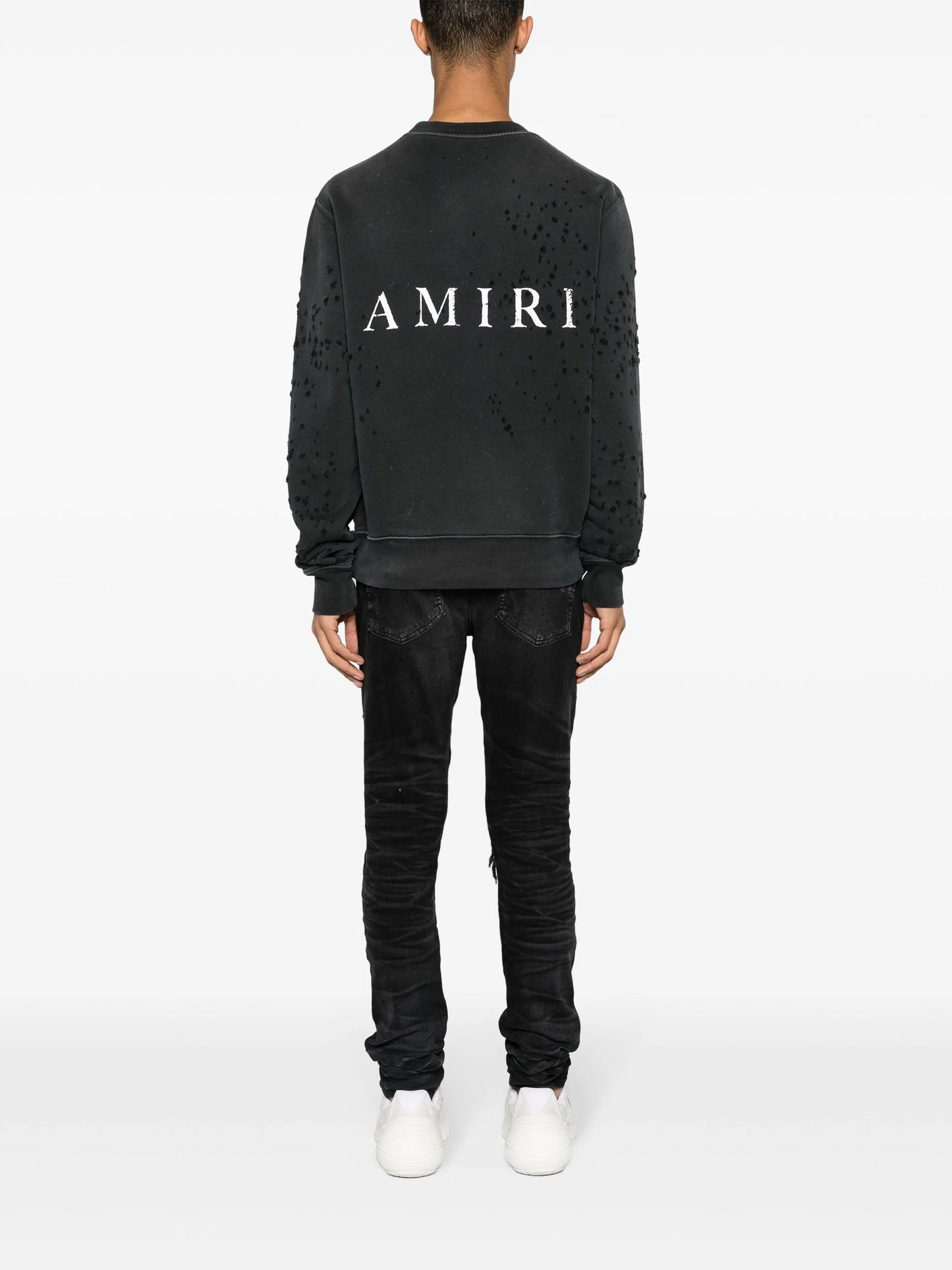 Shotgun ripped cotton sweatshirt