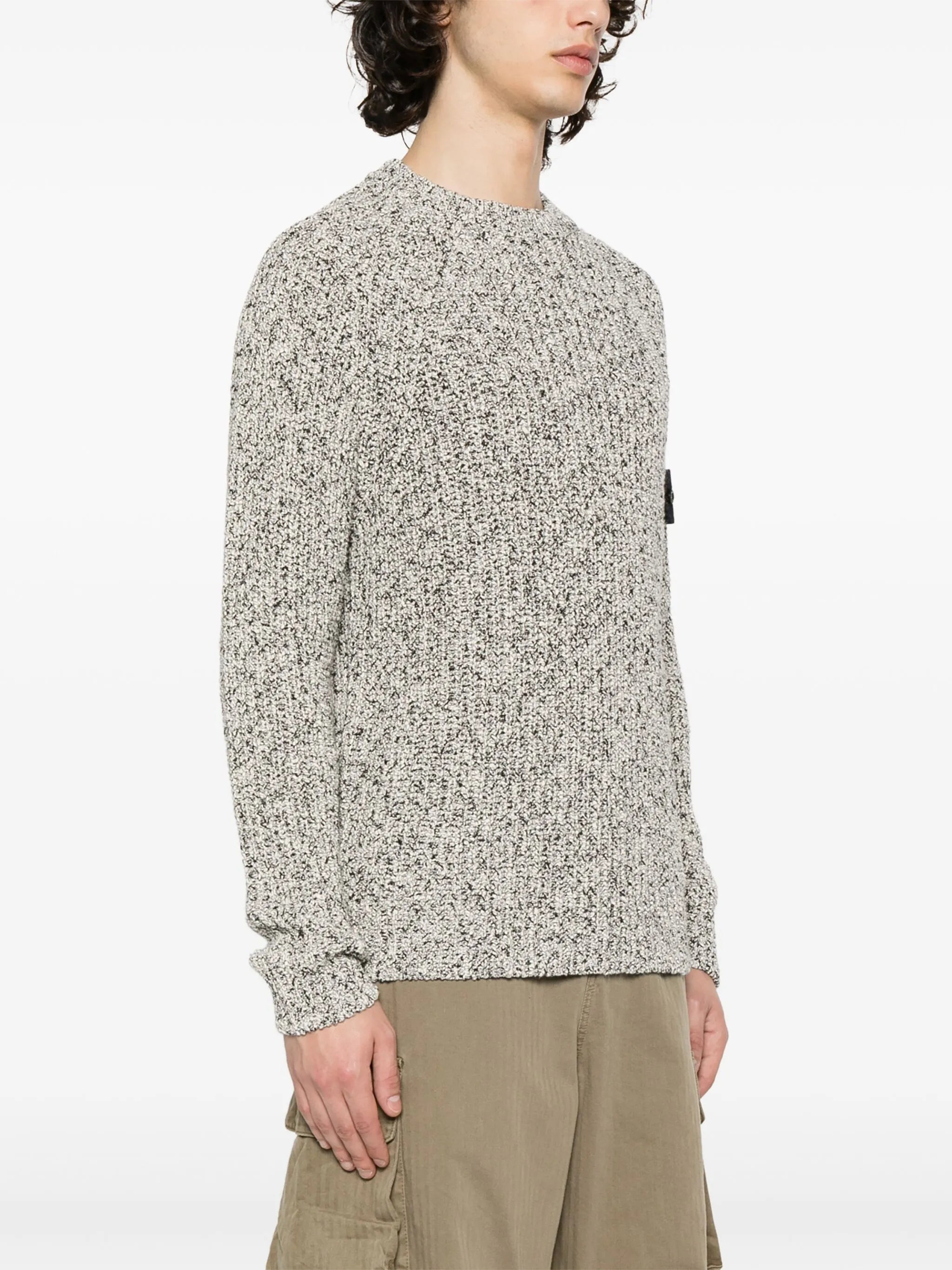 Compass-badge mélange jumper