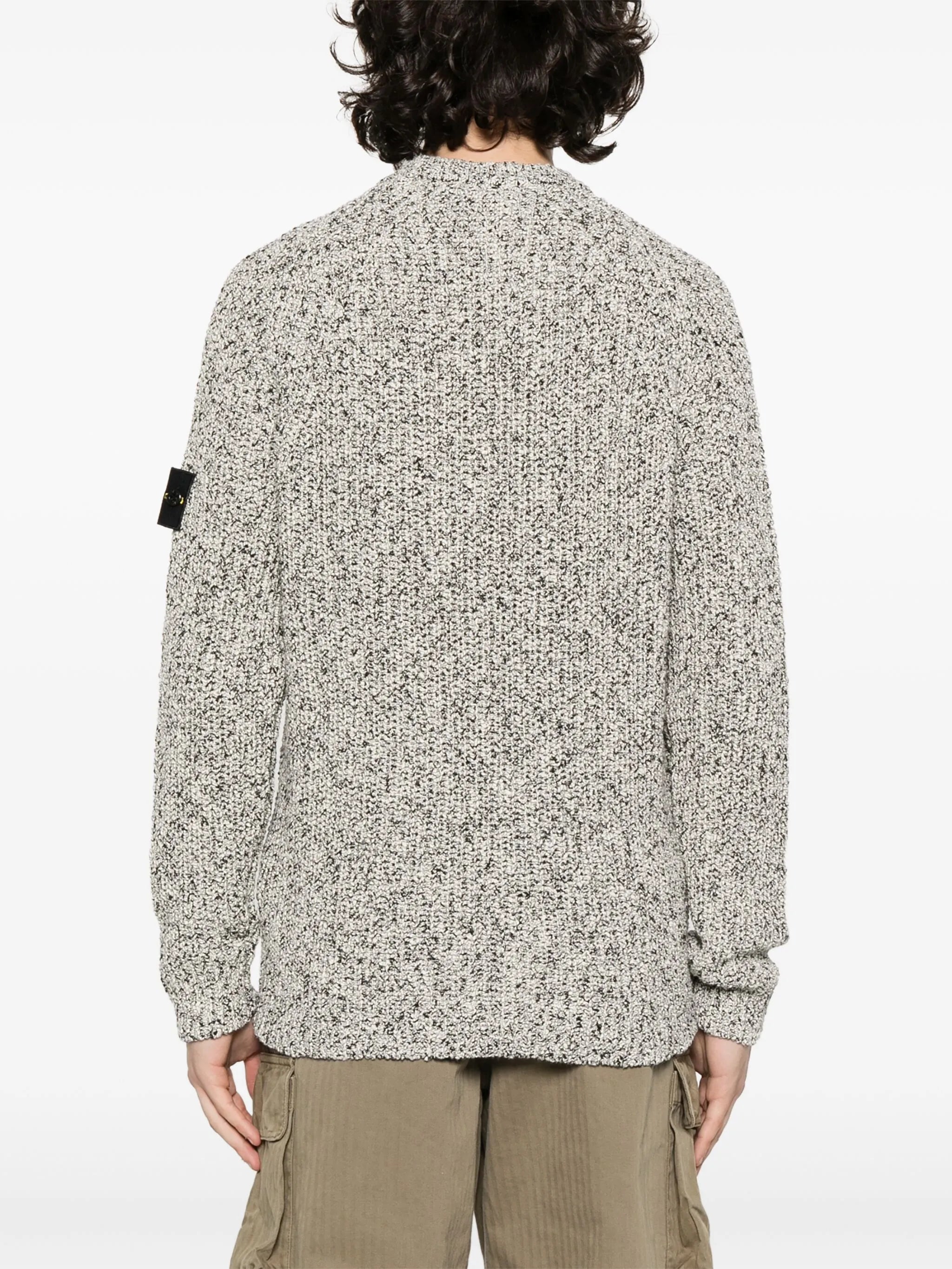 Compass-badge mélange jumper