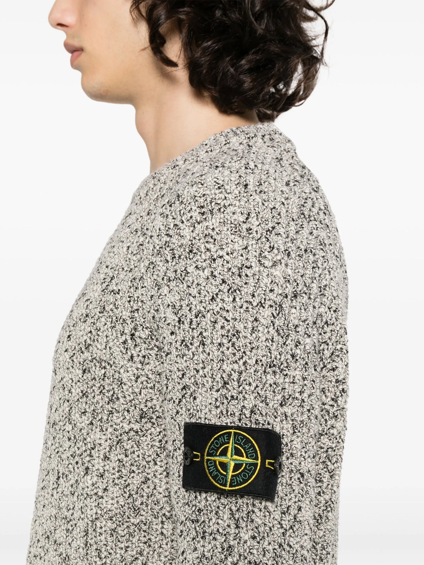Compass-badge mélange jumper