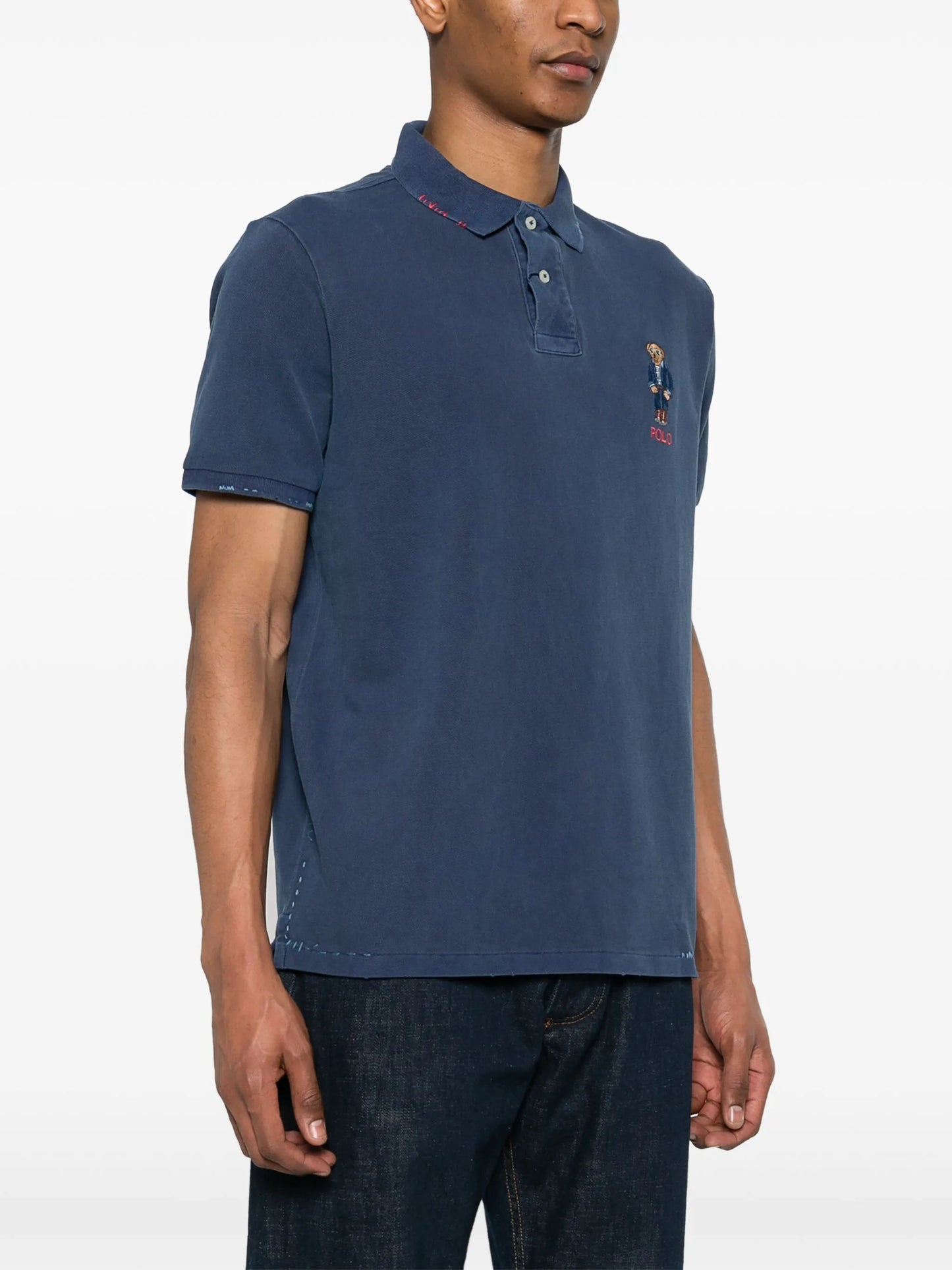 Polo Bear-motif polo shirt