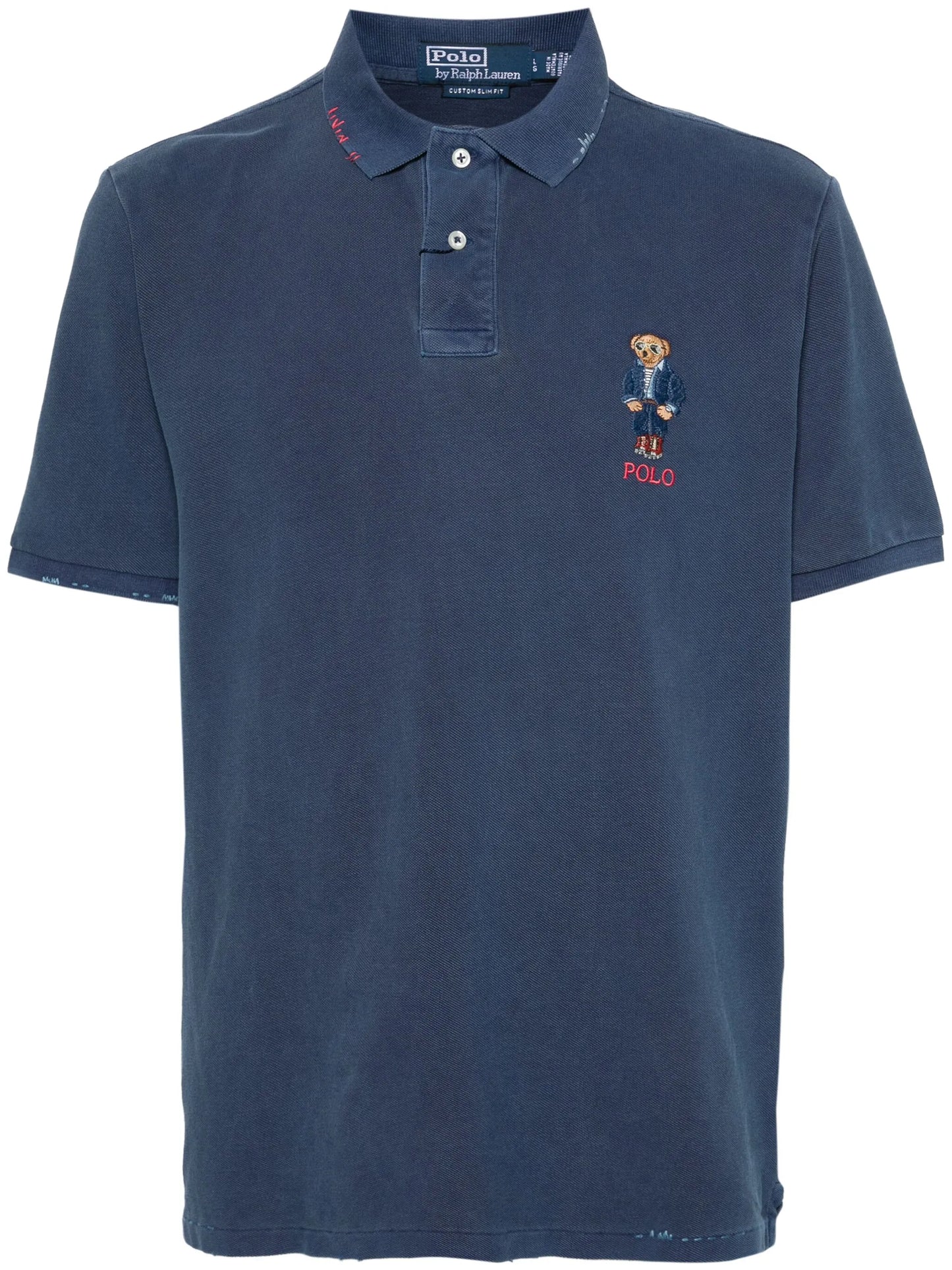Polo Bear-motif polo shirt