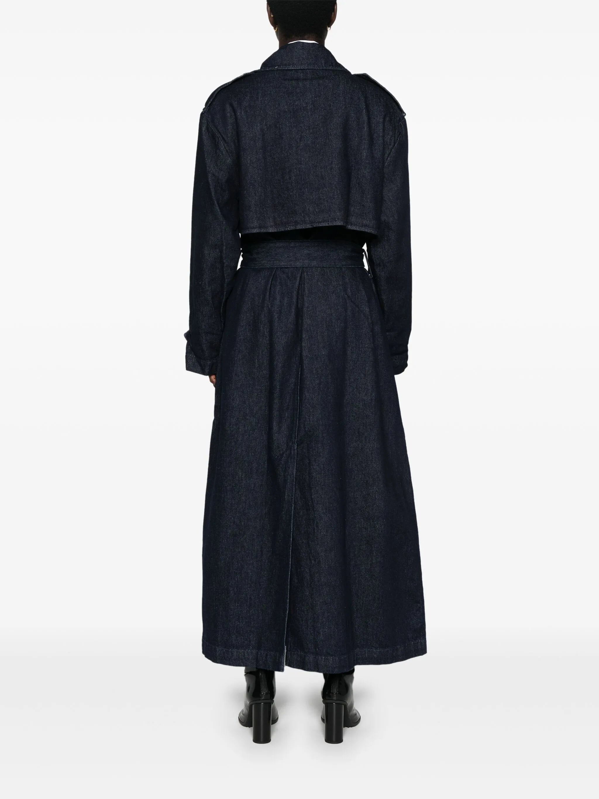 Nikola denim trench coat