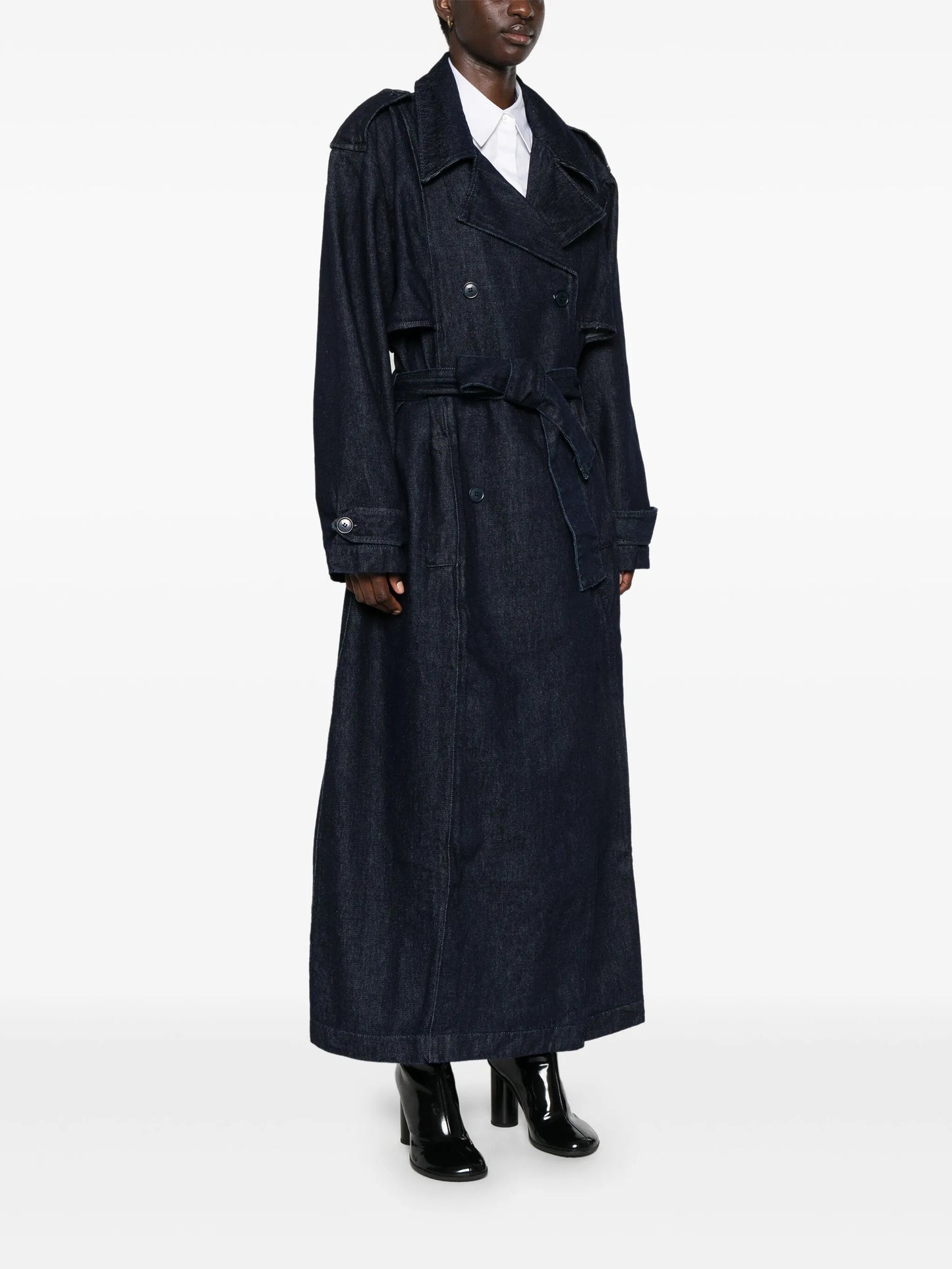 Nikola denim trench coat