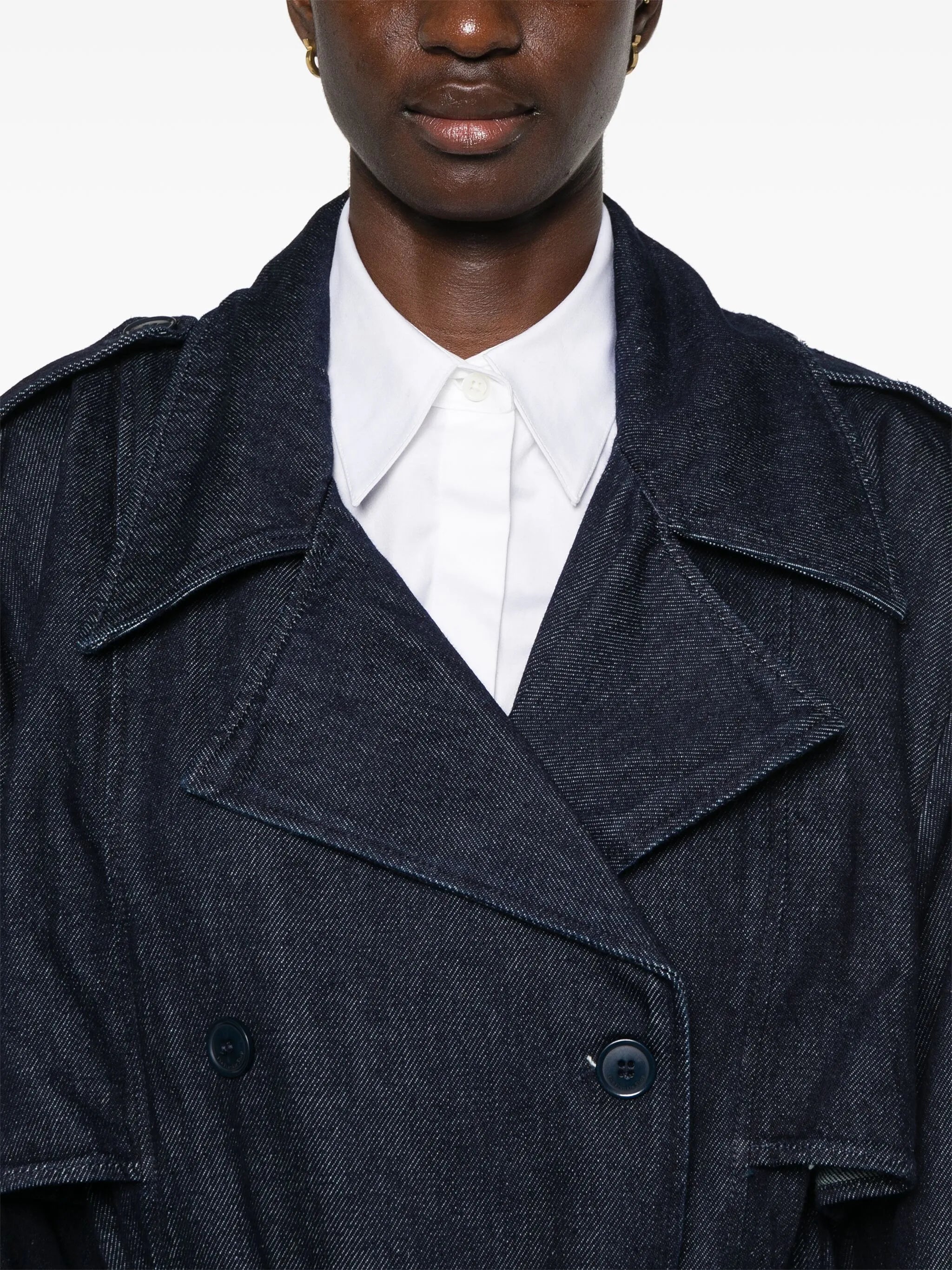 Nikola denim trench coat