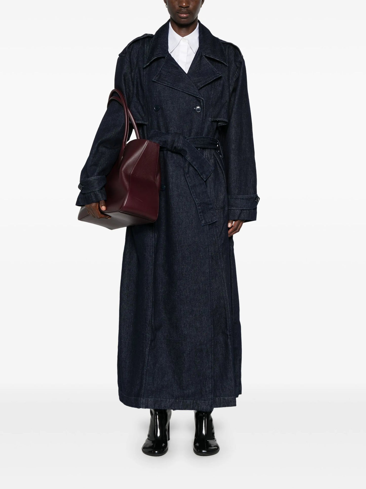 Nikola denim trench coat