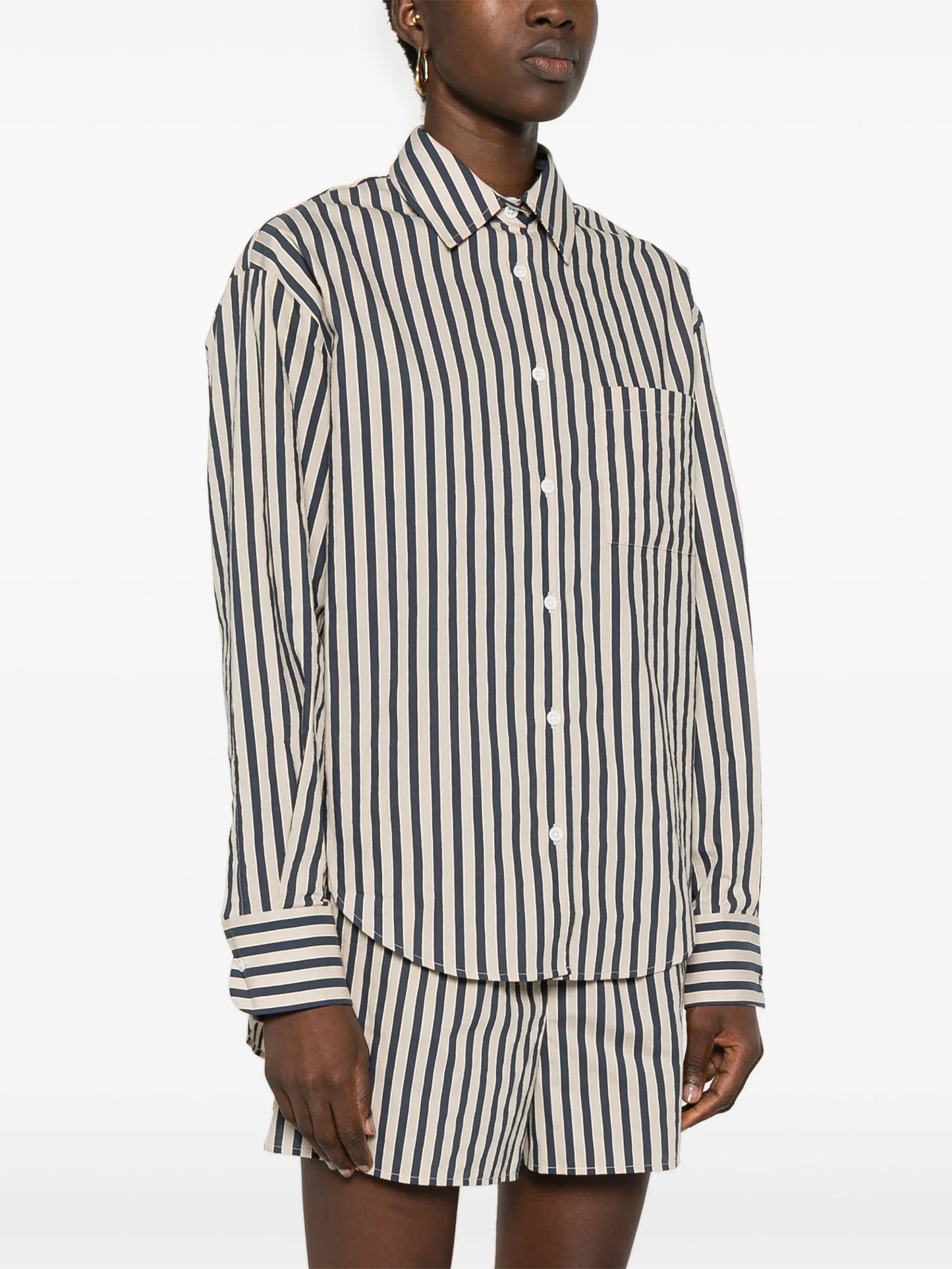 Lui textured-finish shirt