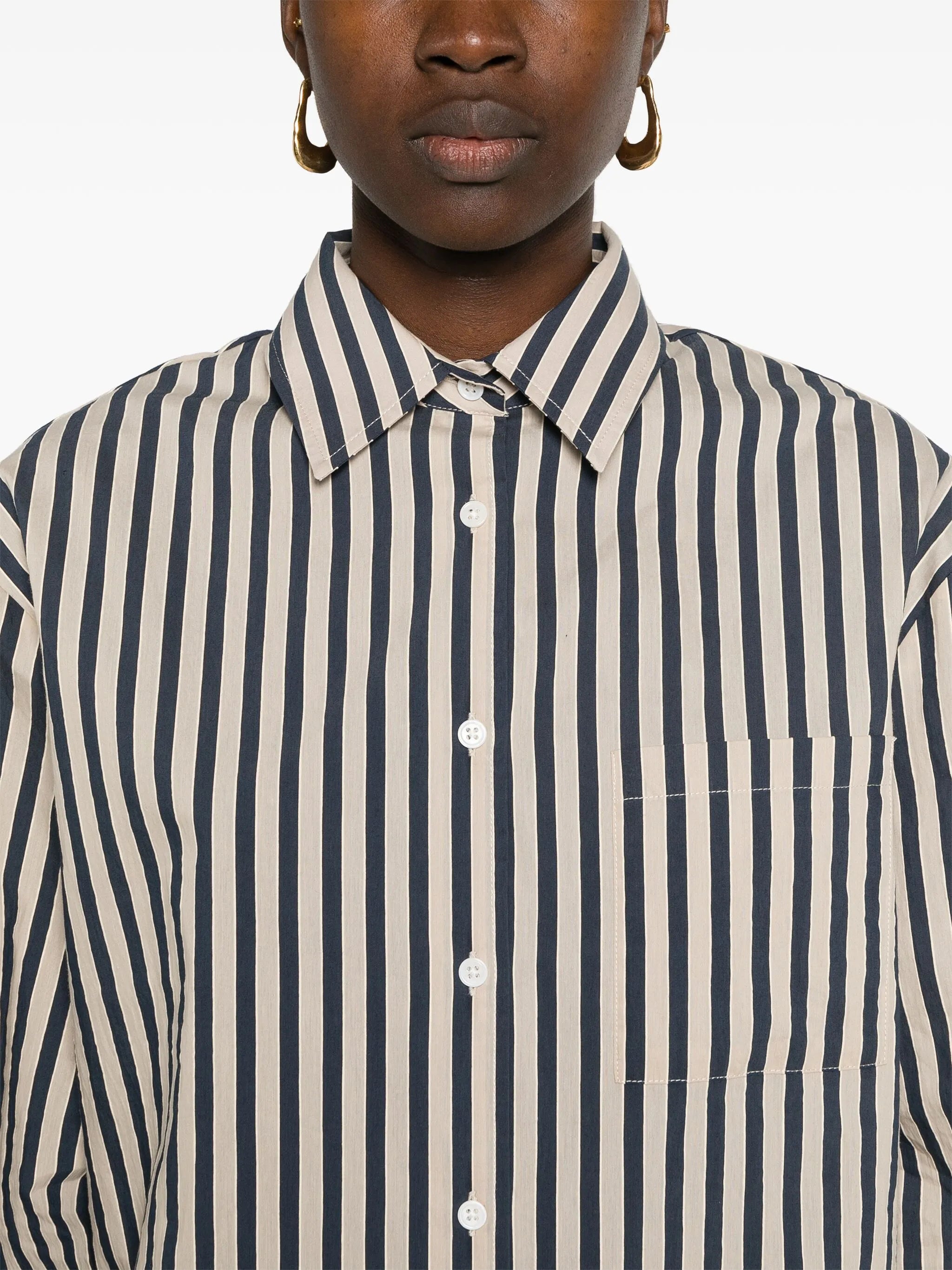 Lui textured-finish shirt