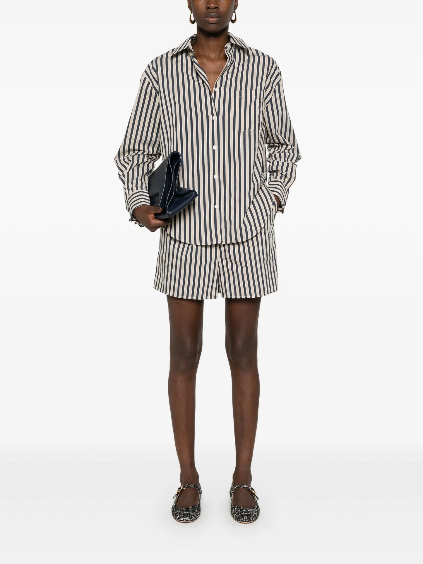 Lui textured-finish shirt