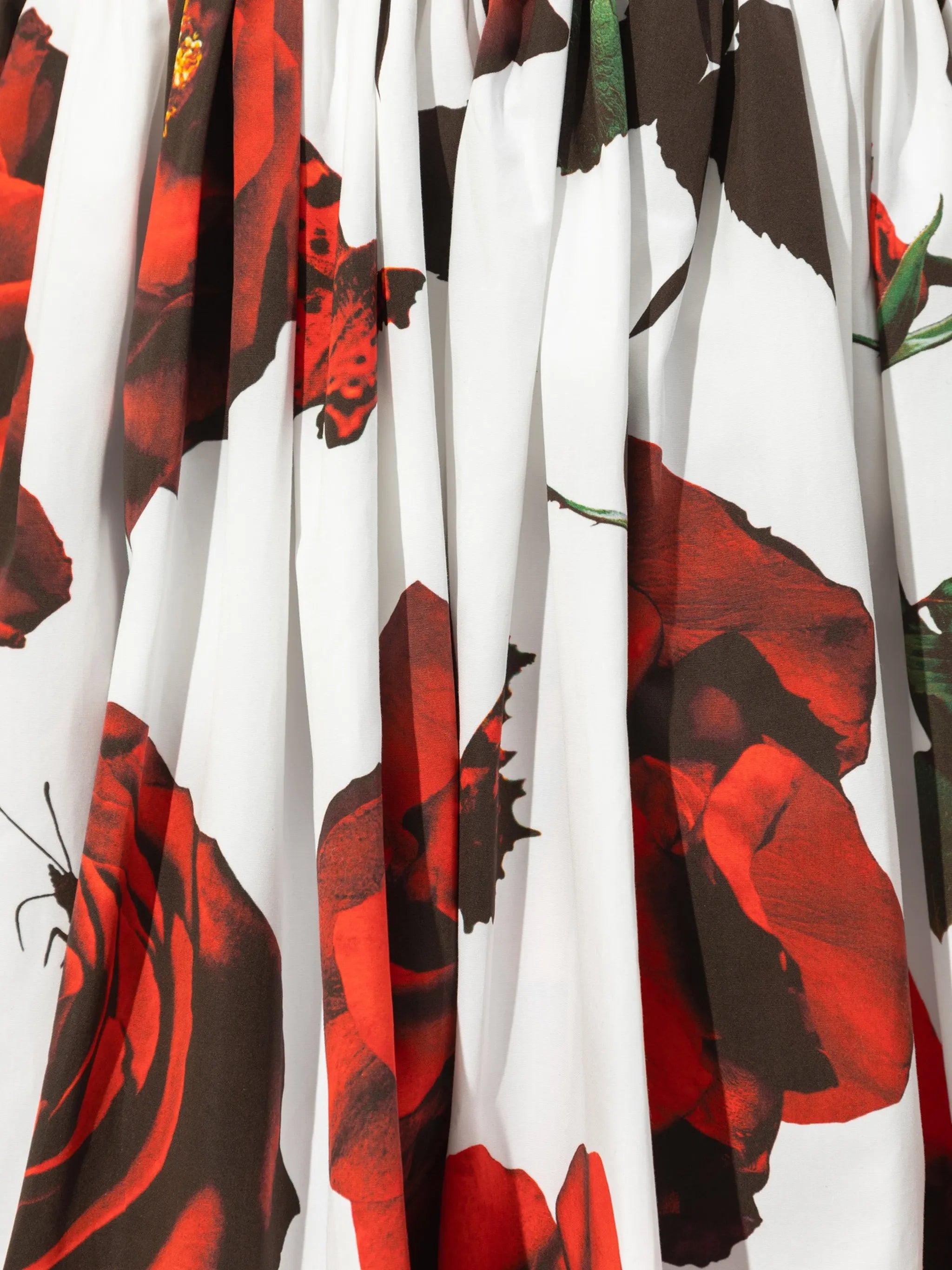 floral-print flared mini dress