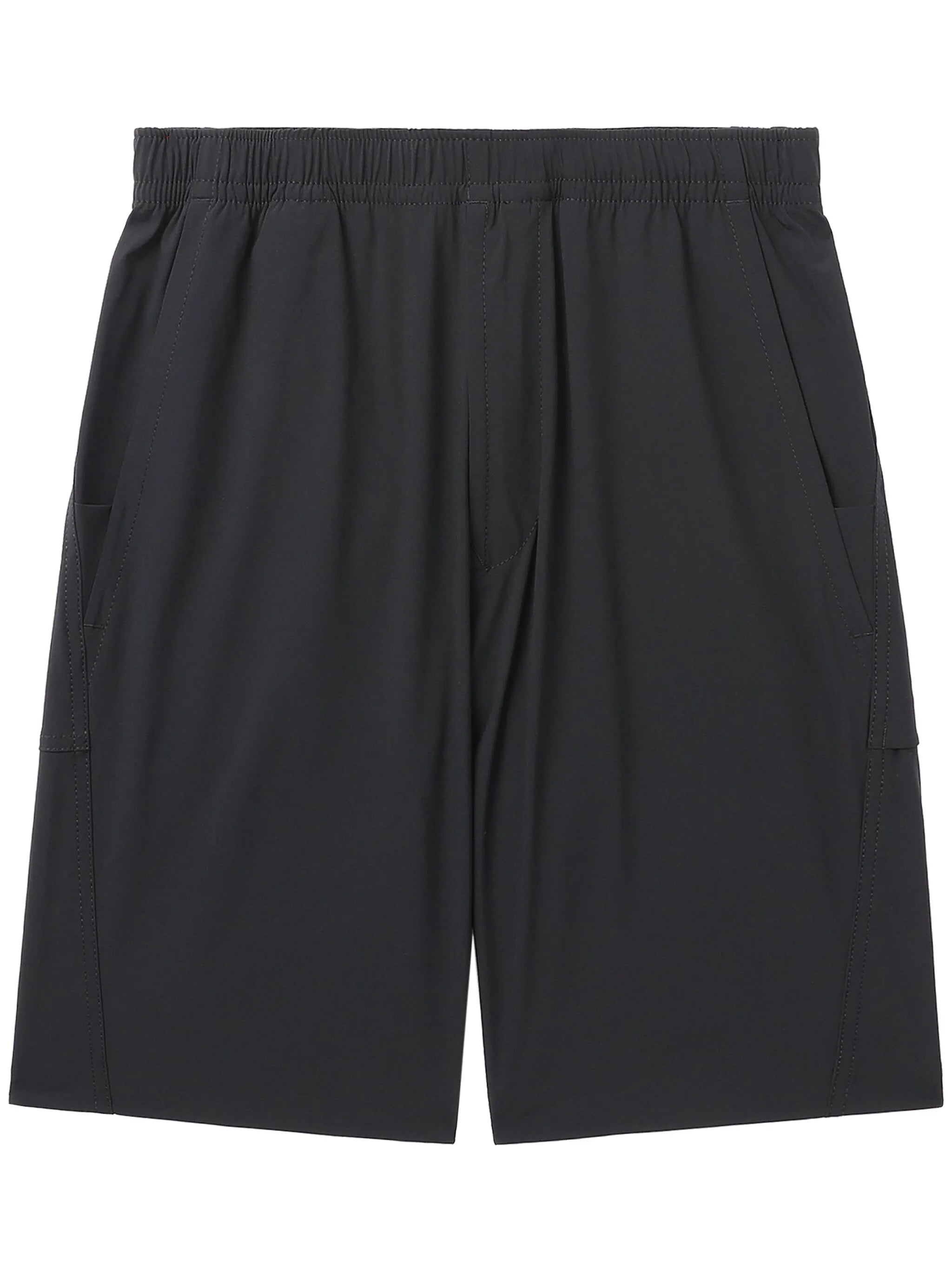 elasticated-waist track shorts